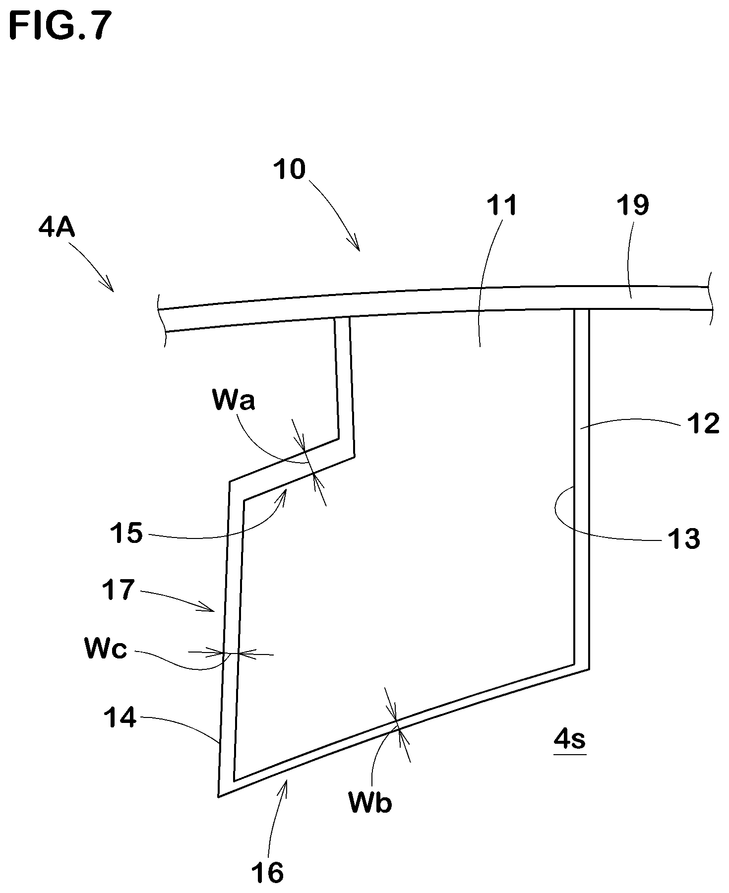 Patent US12090791 Figure 7 – Pneumatic tire