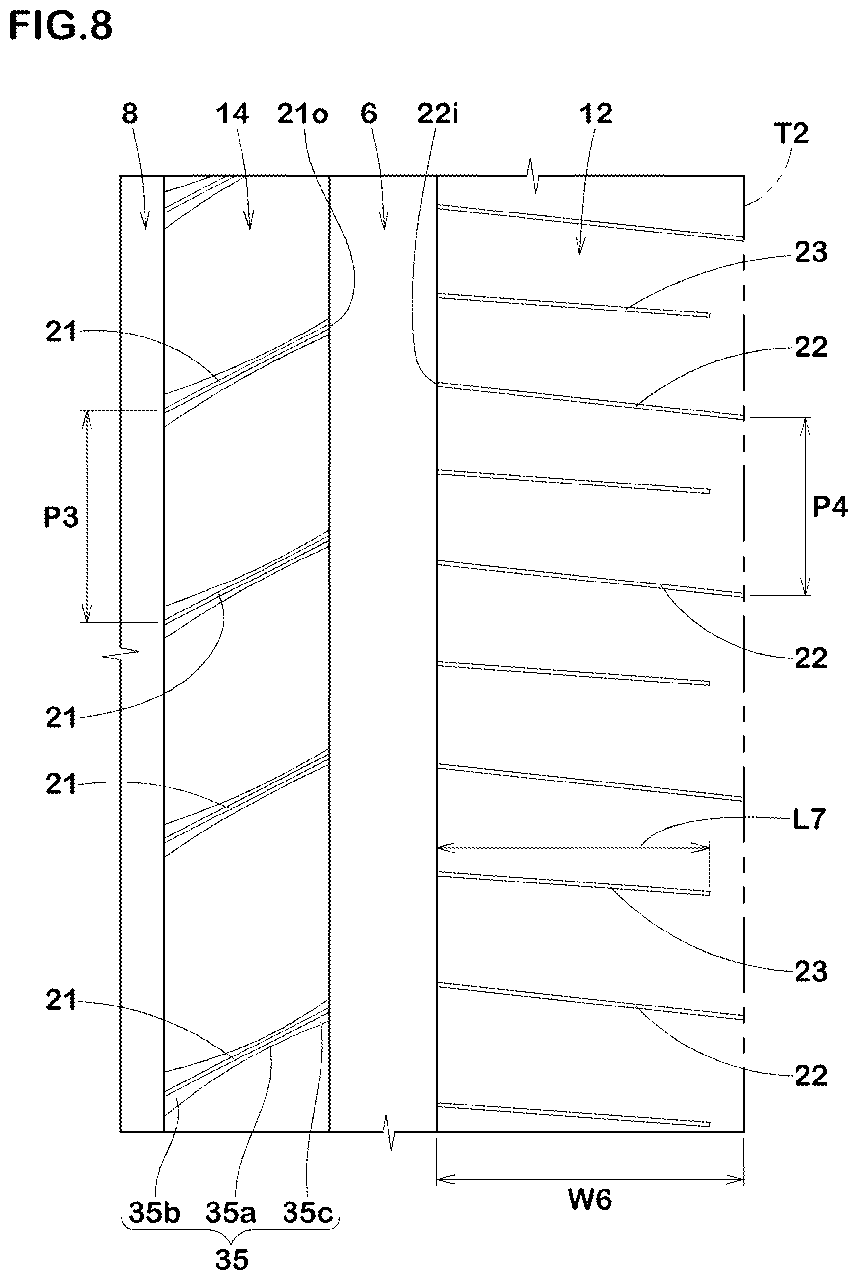 Patent US12090793 Figure 6 – Tire