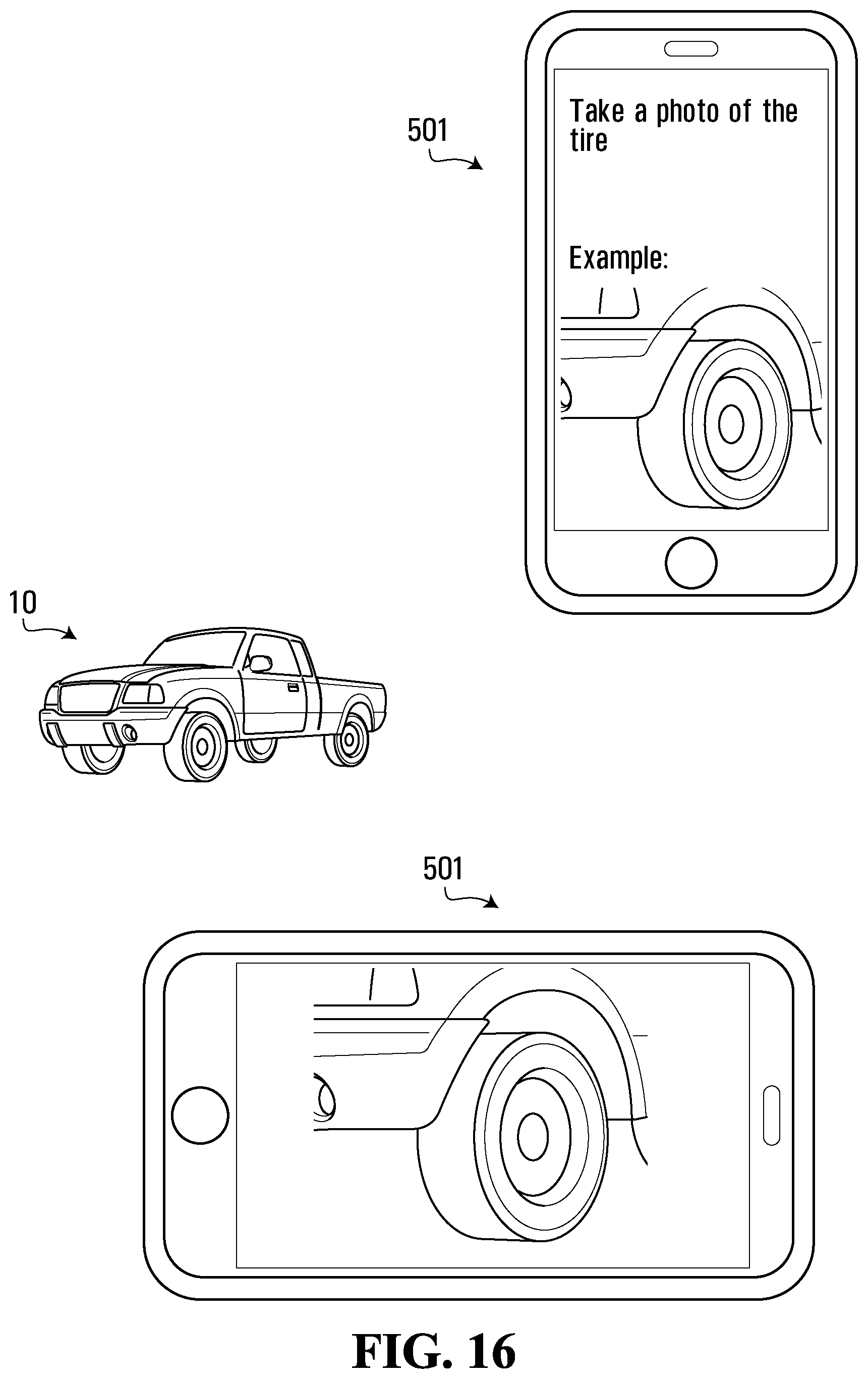 Patent US12090795 Figure 16 – Systems and methods for monitoring vehicles with tires