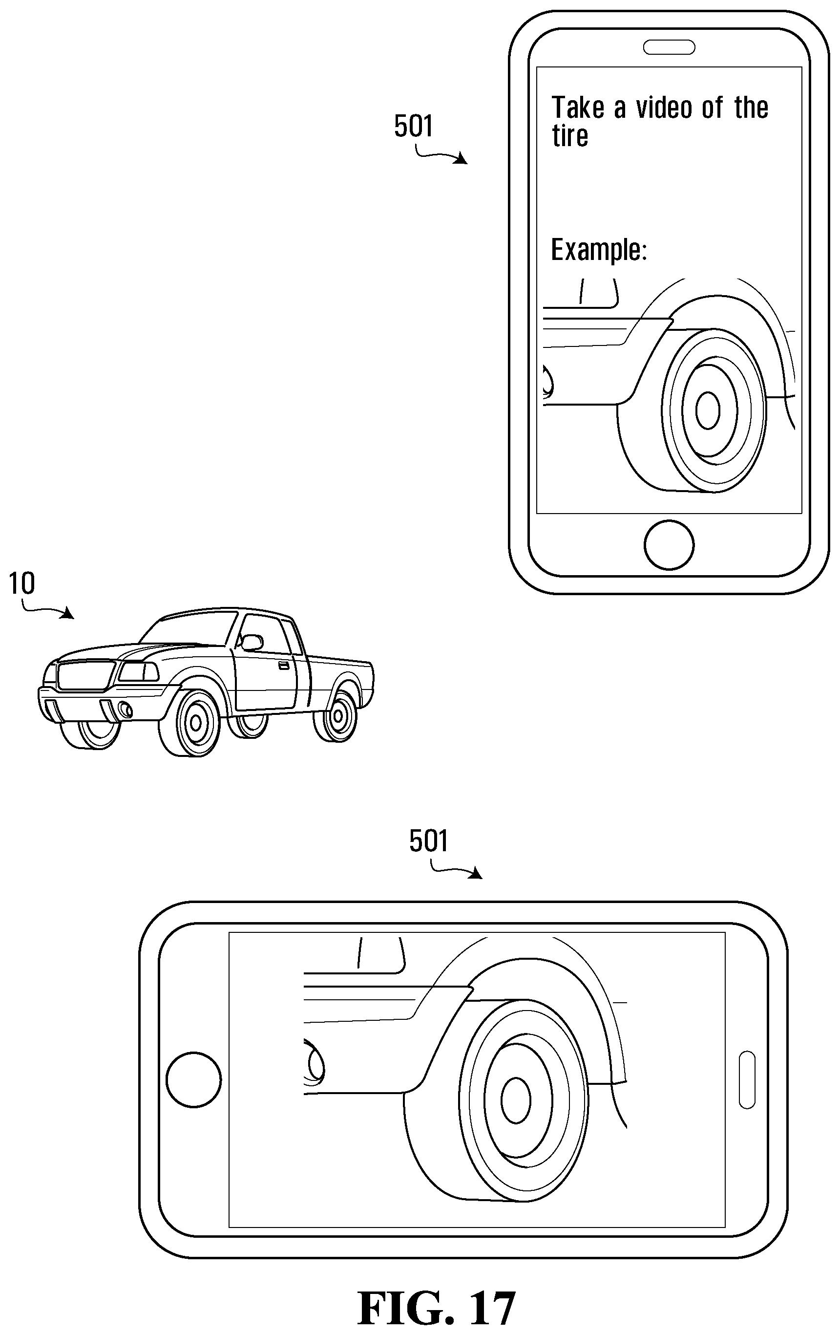 Patent US12090795 Figure 17 – Systems and methods for monitoring vehicles with tires