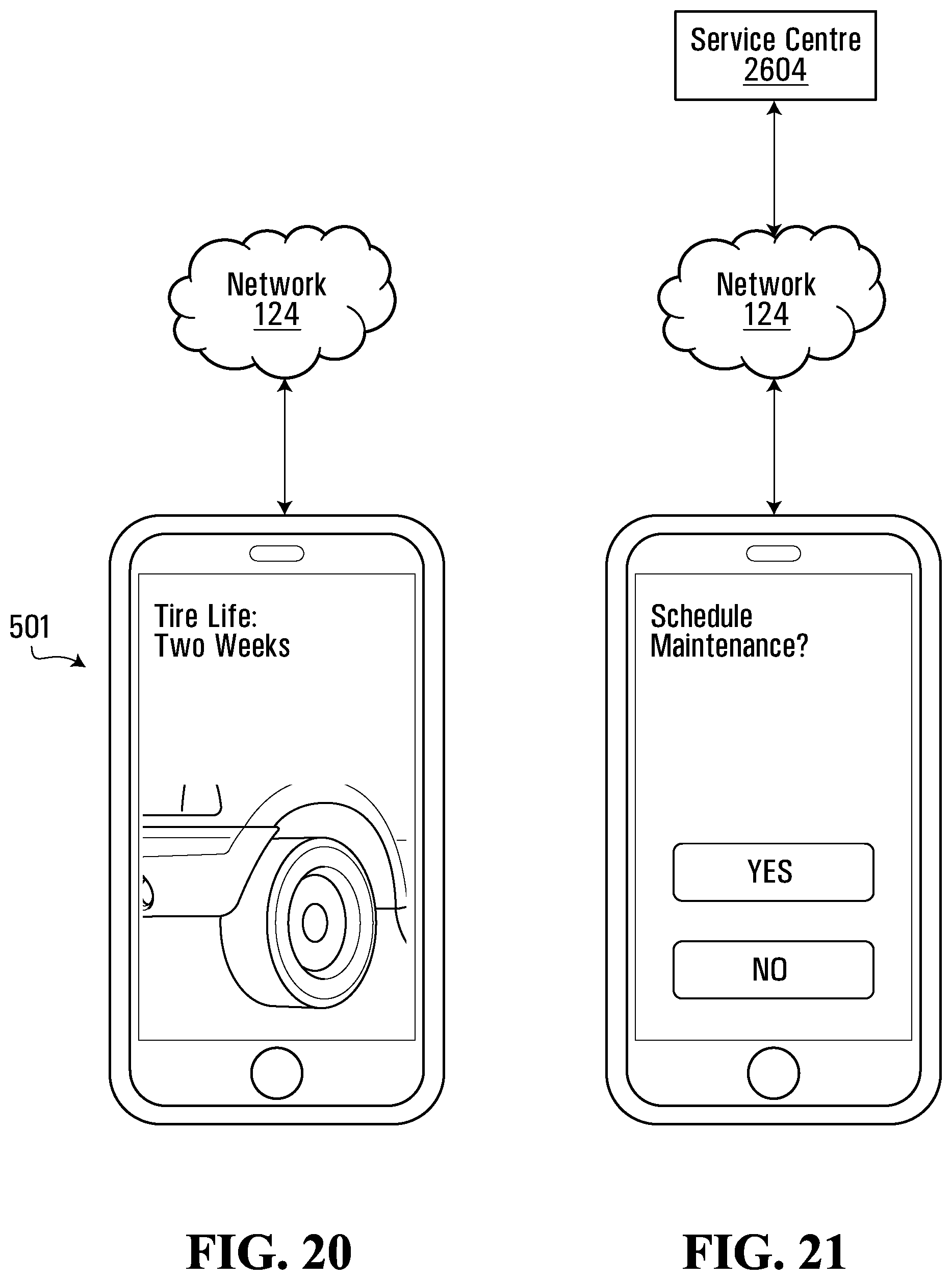 Patent US12090795 Figure 20 – Systems and methods for monitoring vehicles with tires