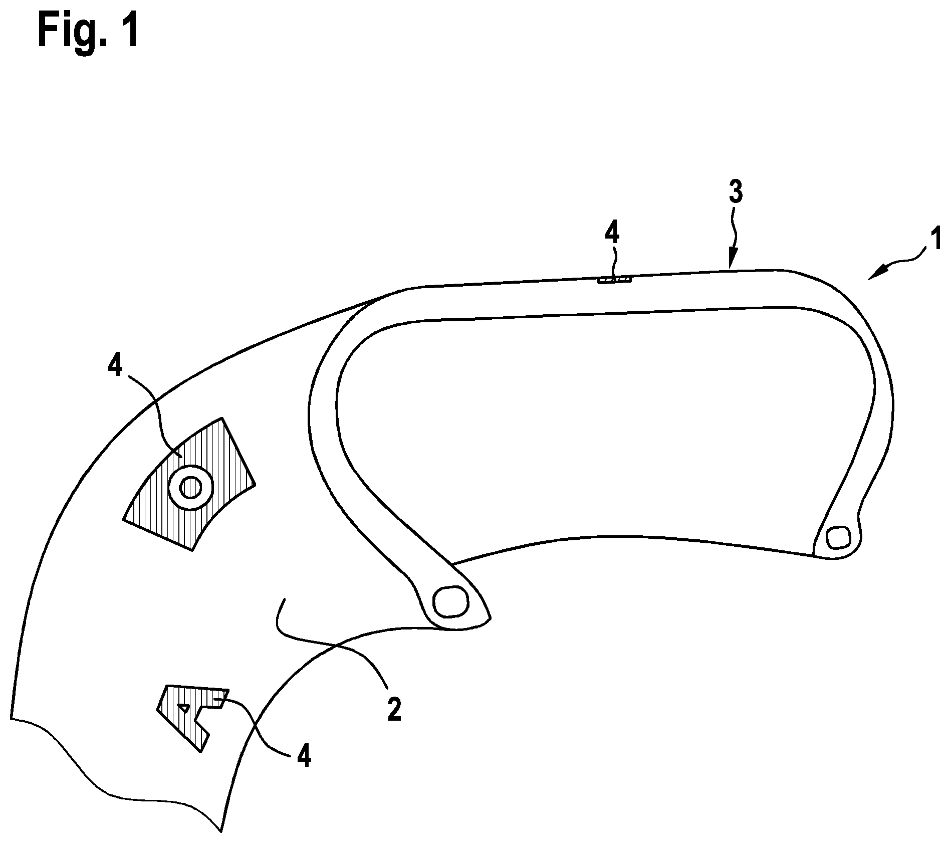 Patent US12090796 Figure 1 – Pneumatic vehicle tire having a hatched surface