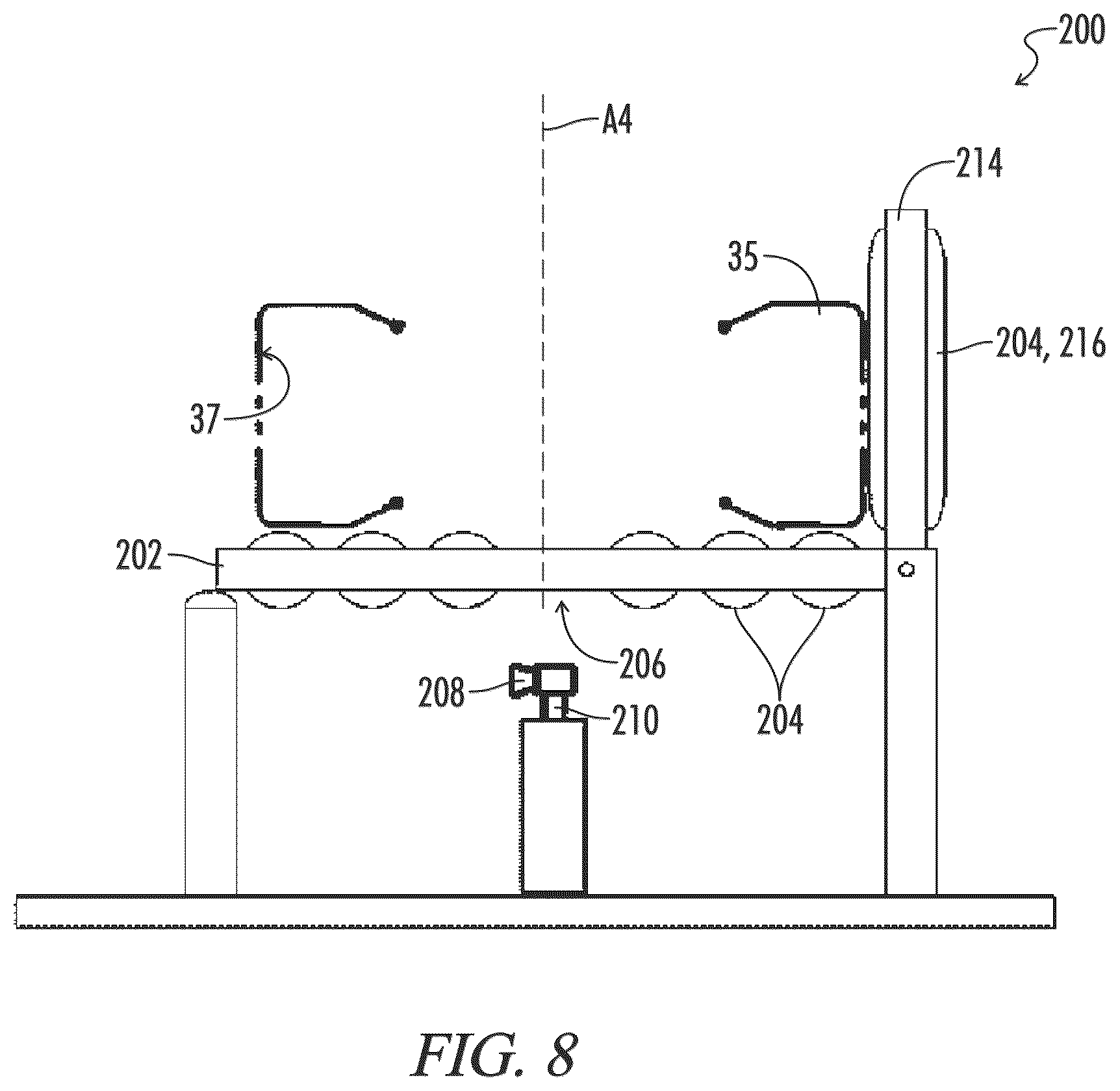 Patent US12090800 Figure 8 – Air barrier material application systems and methods