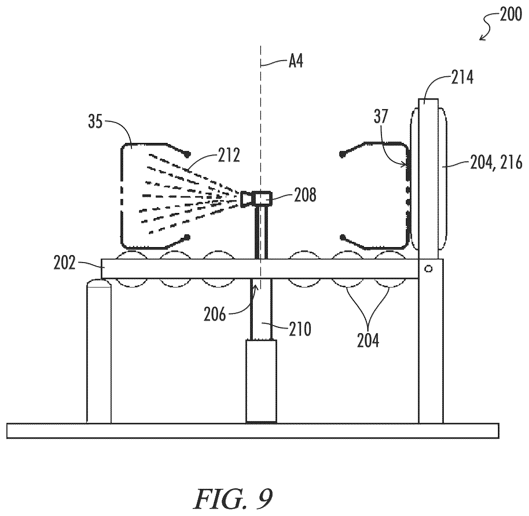 Patent US12090800 Figure 9 – Air barrier material application systems and methods