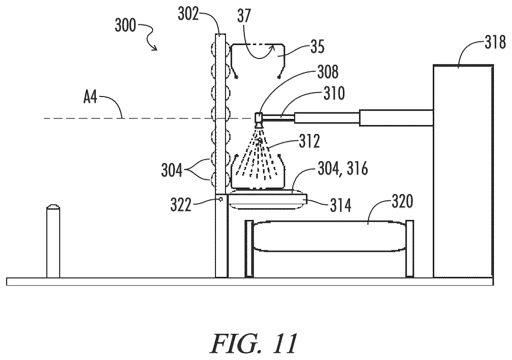 Patent US12090800 Figure 11 – Air barrier material application systems and methods