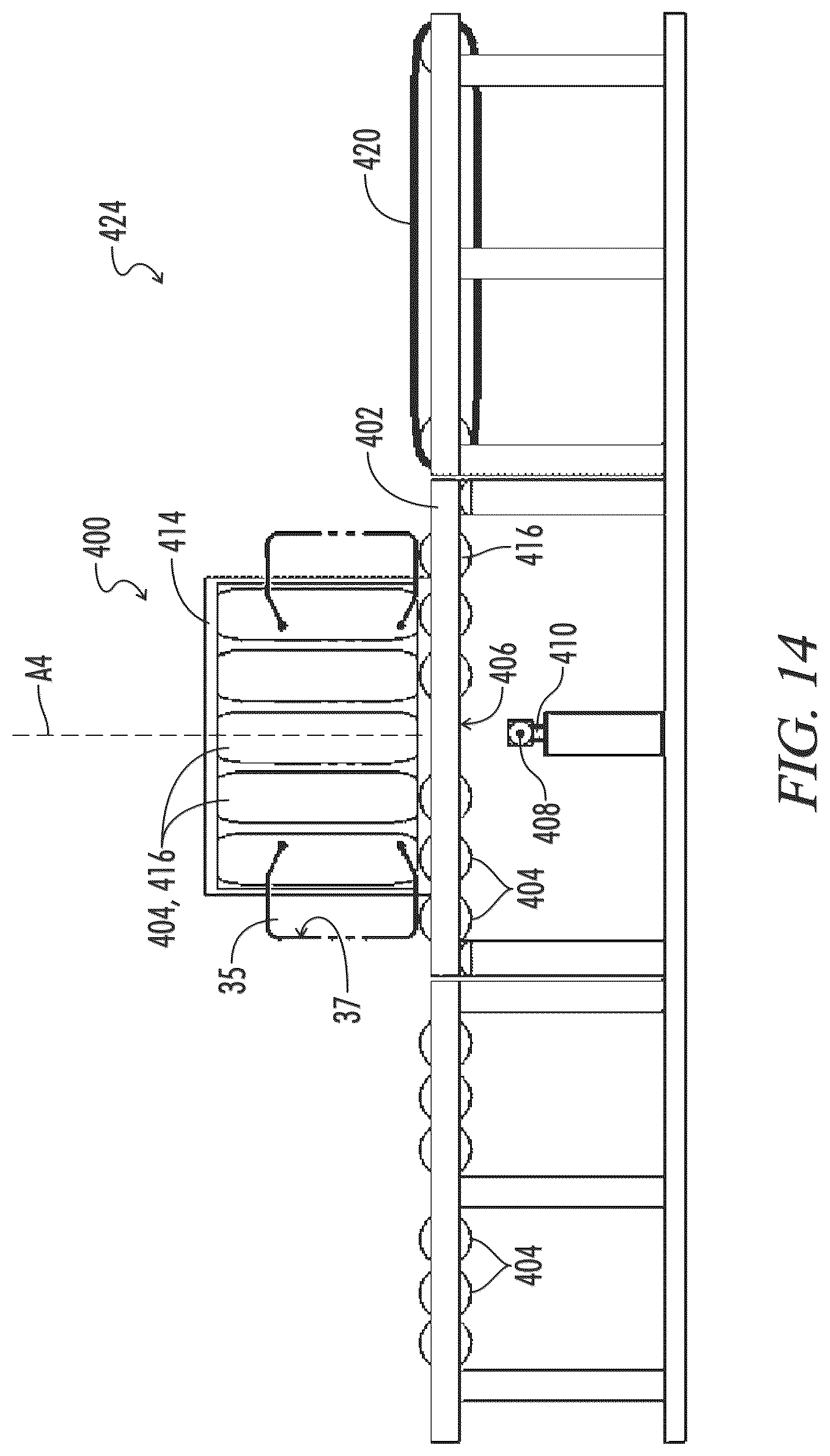 Patent US12090800 Figure 14 – Air barrier material application systems and methods