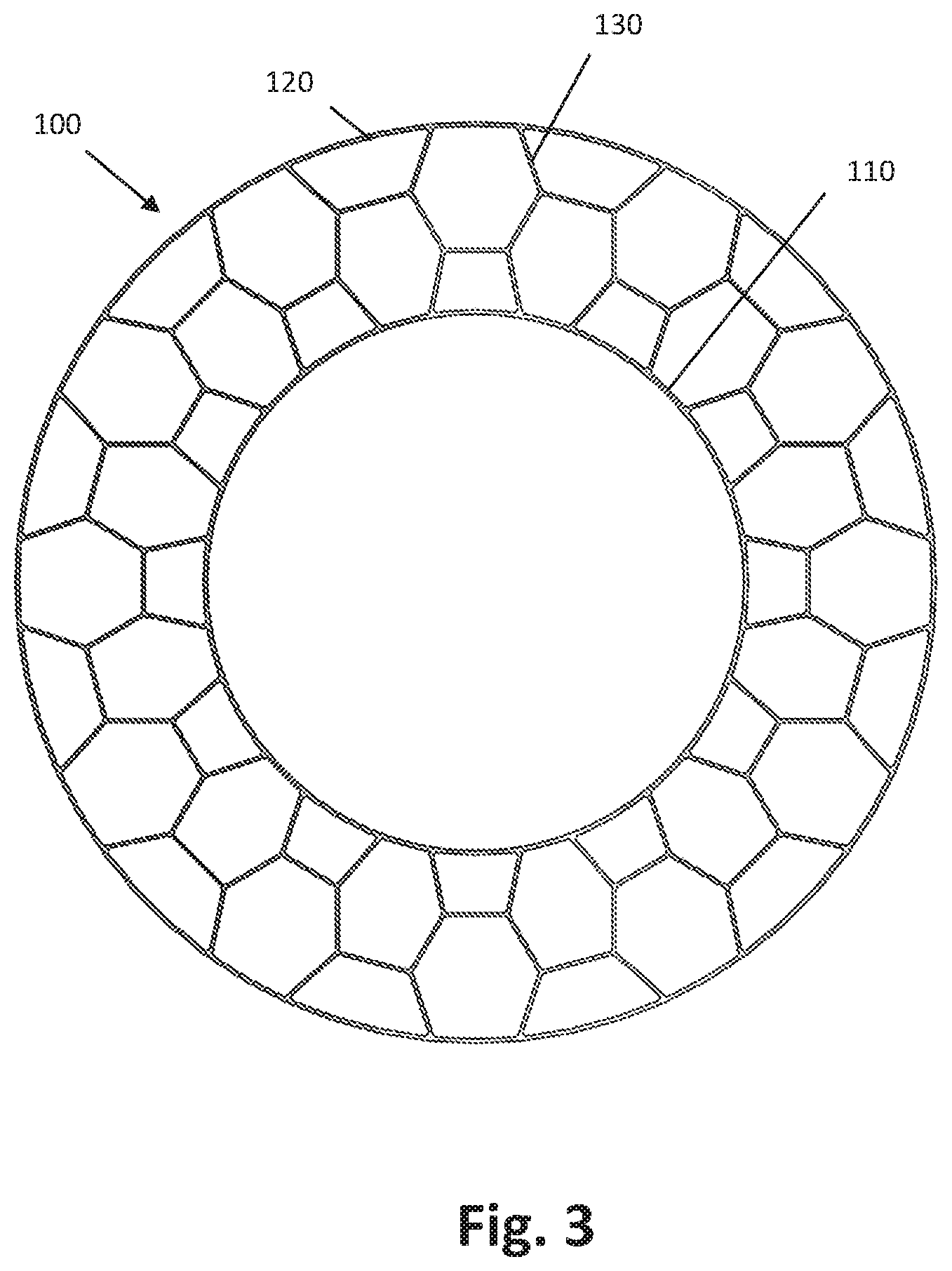 Patent US12090801 Figure 2 – Non-pneumatic tire having reinforced outer ring