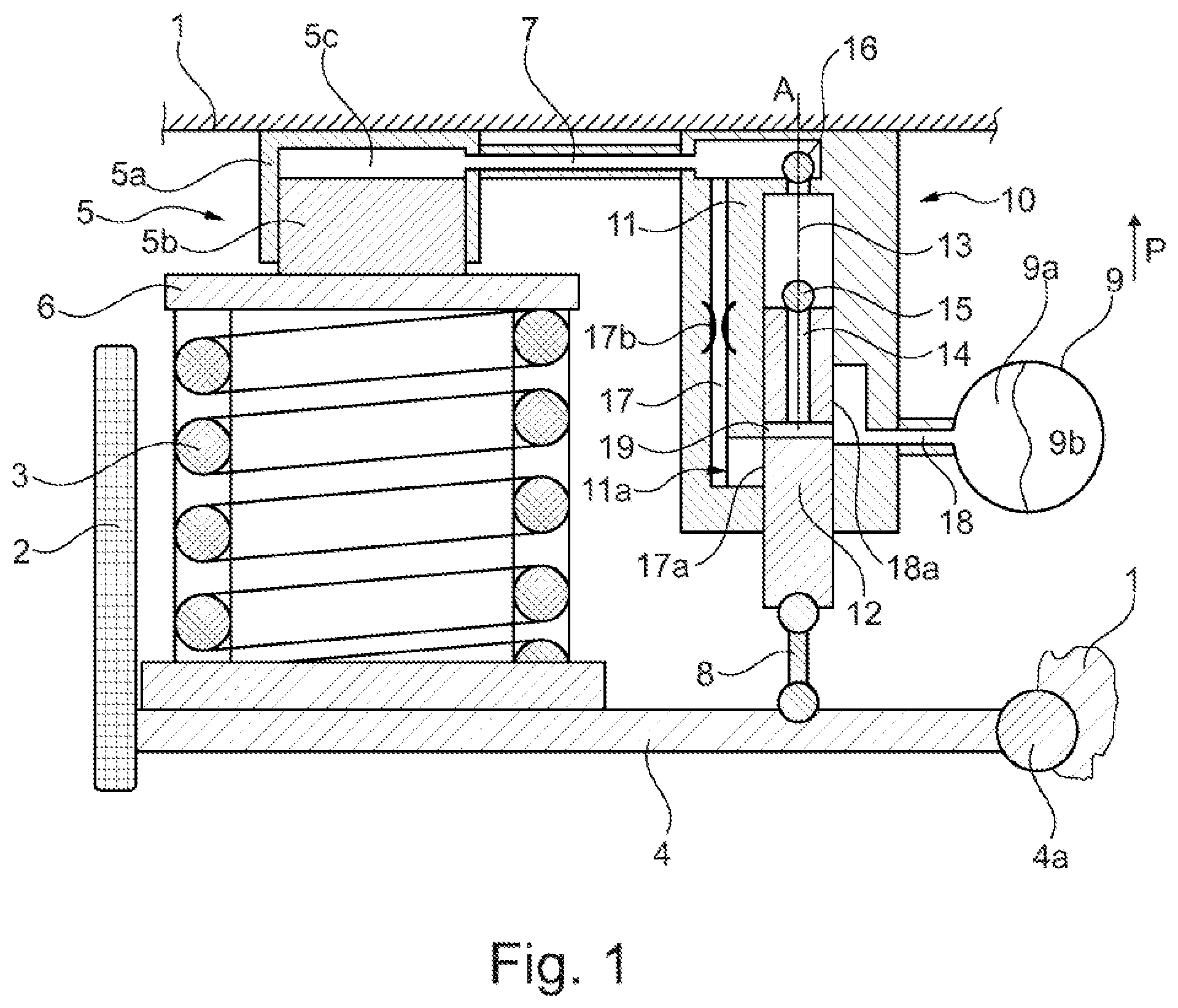 Patent US12090804 Figure 1 – Vehicle wheel suspension having an adjustment system for the base of a structure support spring