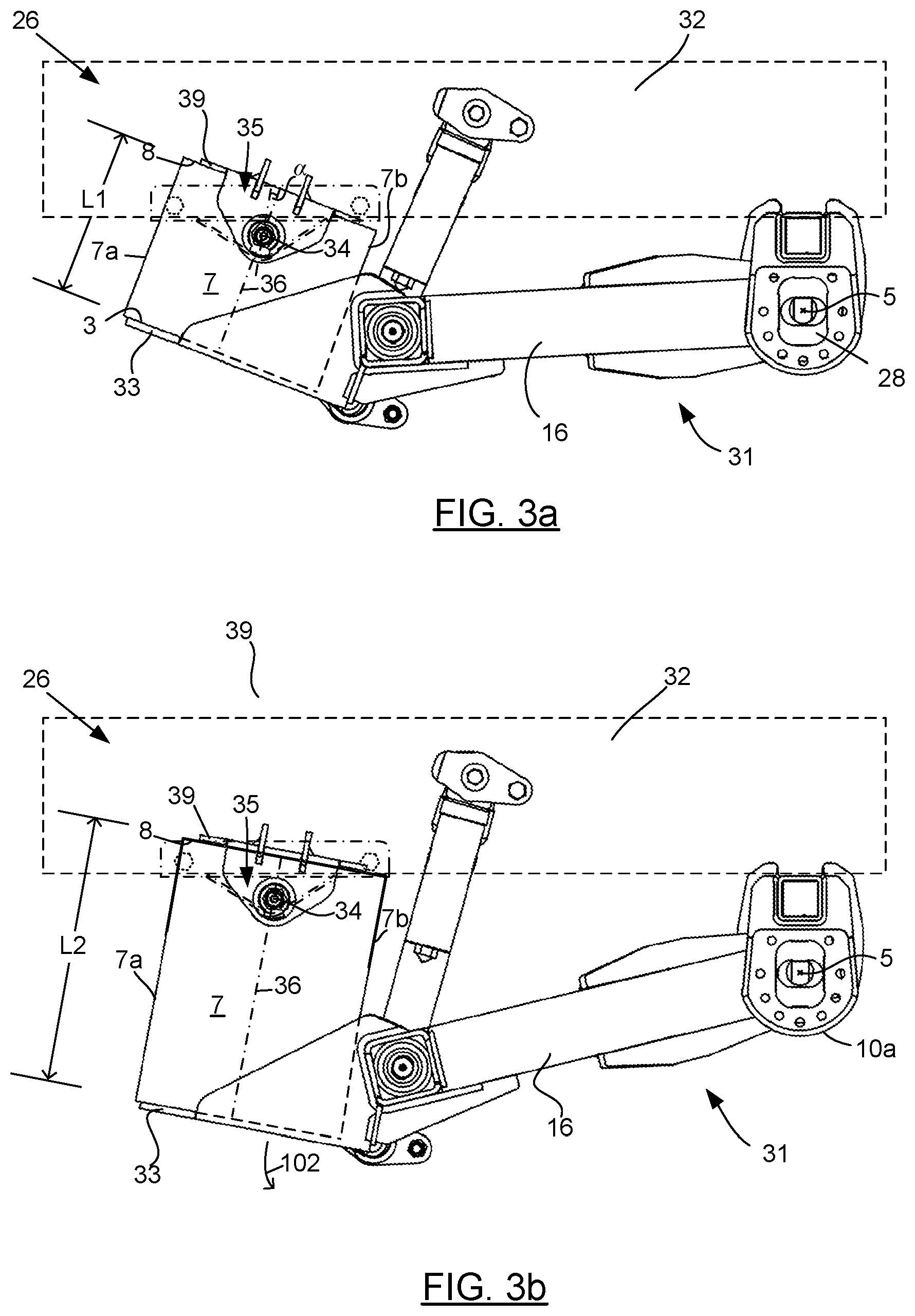 Patent US12090805 Figure 3 – Independent suspension with airbag