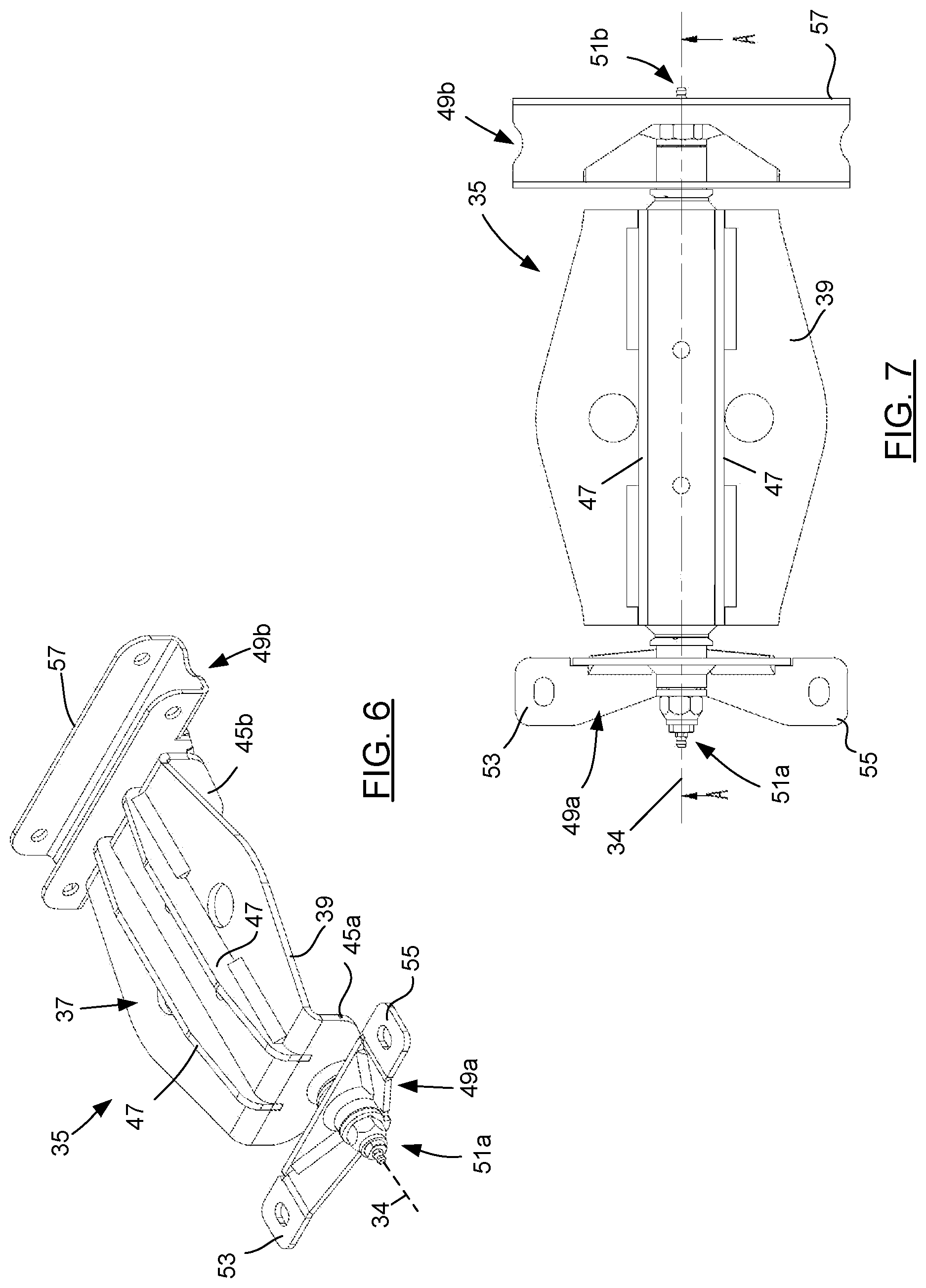 Patent US12090805 Figure 6 – Independent suspension with airbag