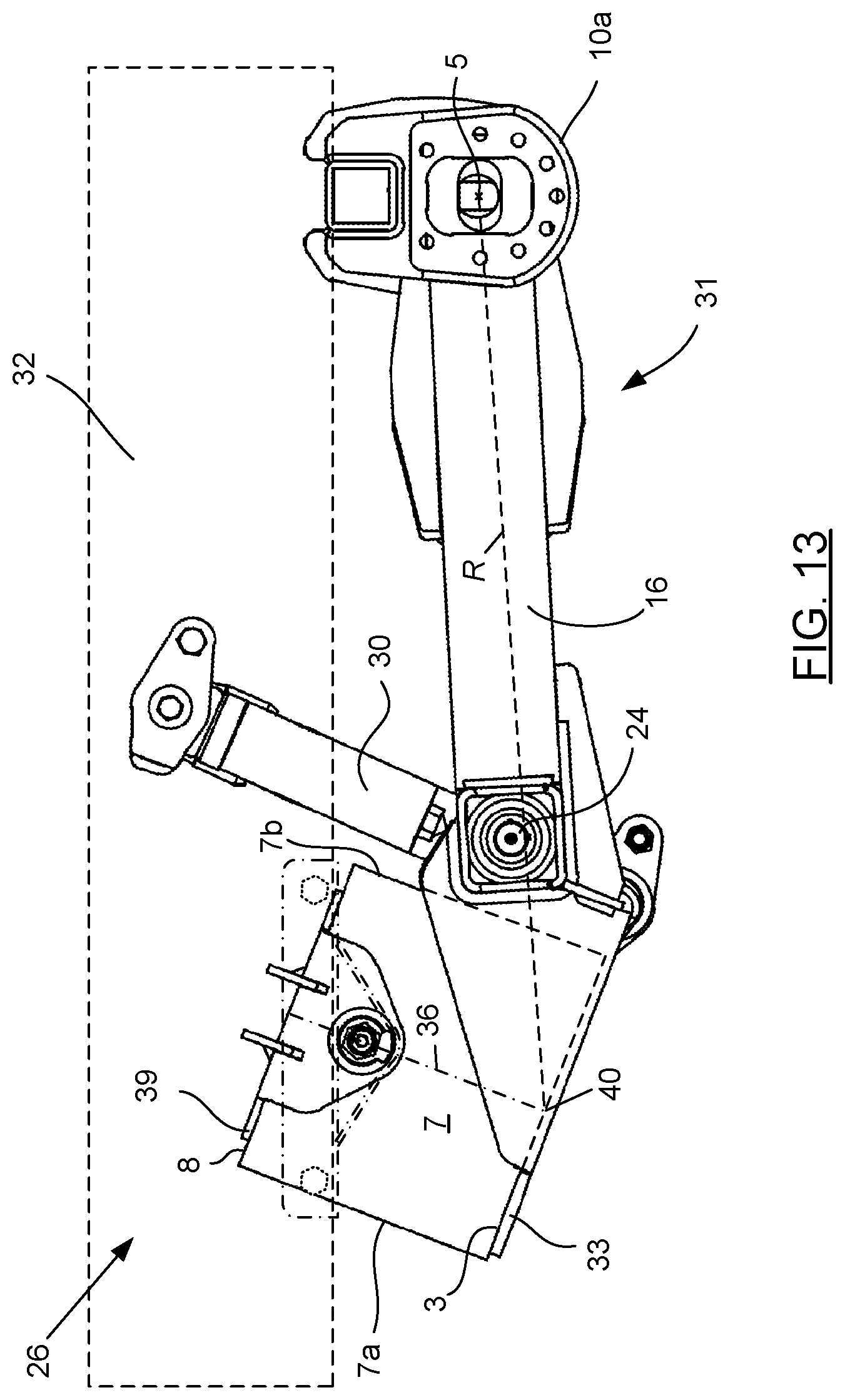 Patent US12090805 Figure 11 – Independent suspension with airbag
