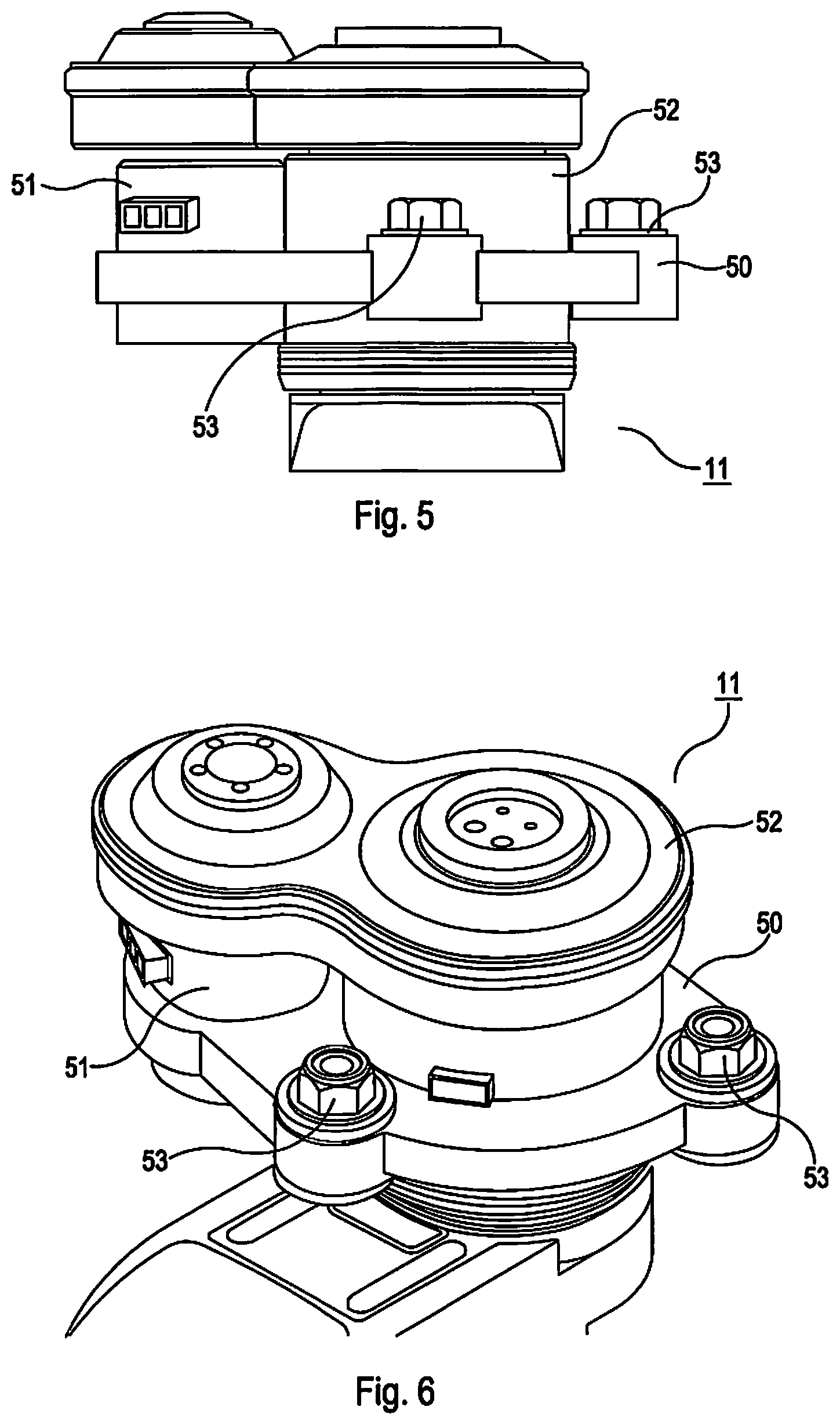 Patent US12090808 Figure 5 – Double wishbone suspension system for an in-wheel electric motor