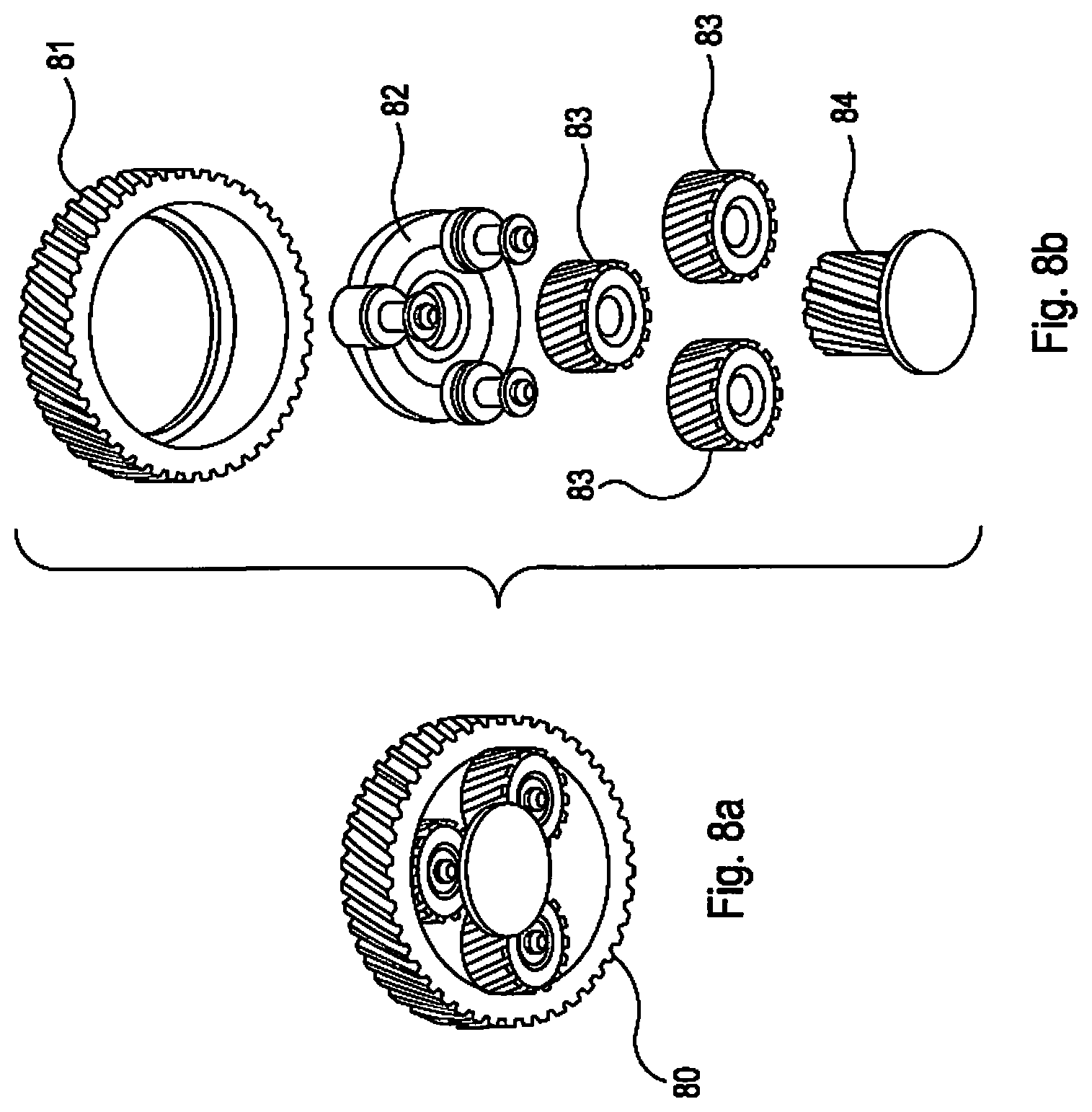 Patent US12090808 Figure 7 – Double wishbone suspension system for an in-wheel electric motor