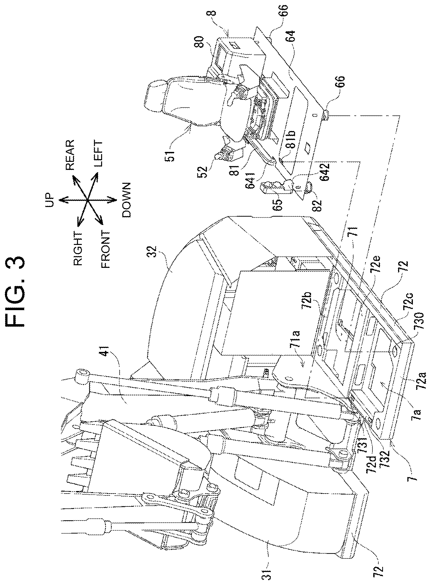 Patent US12090812 Figure 3 – Construction machine