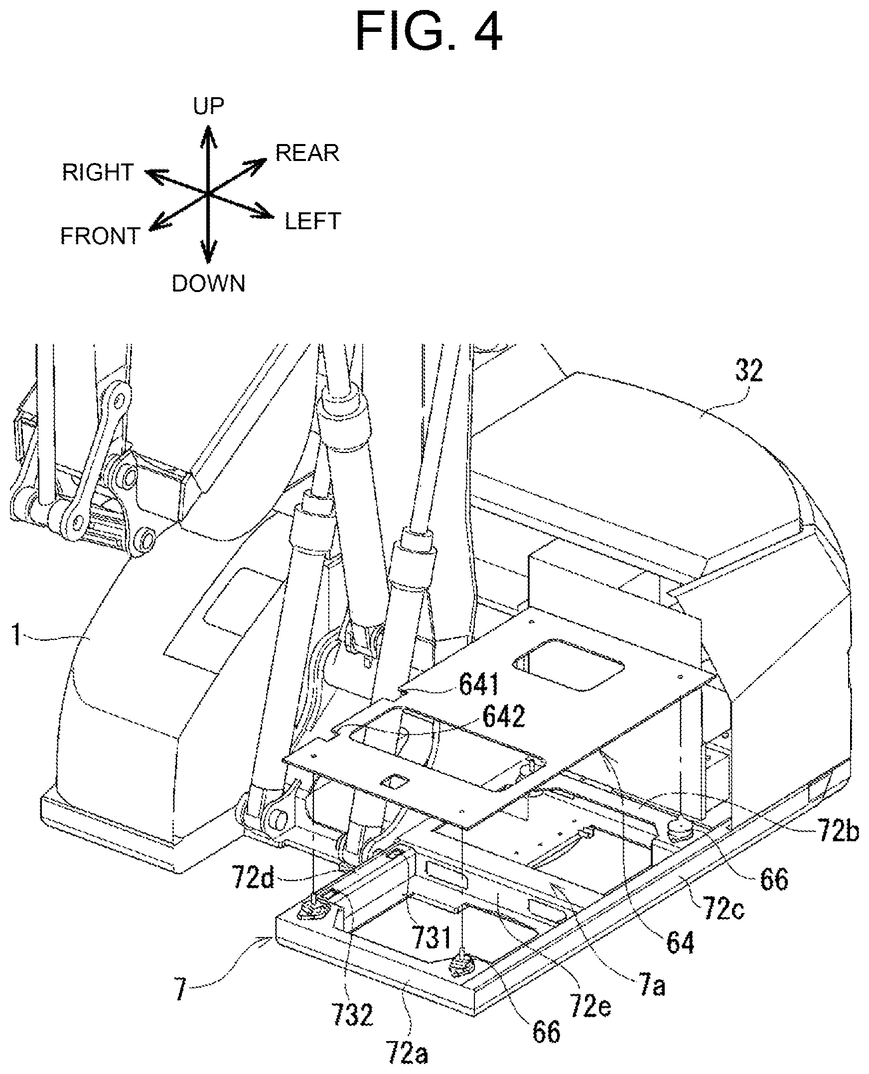Patent US12090812 Figure 4 – Construction machine