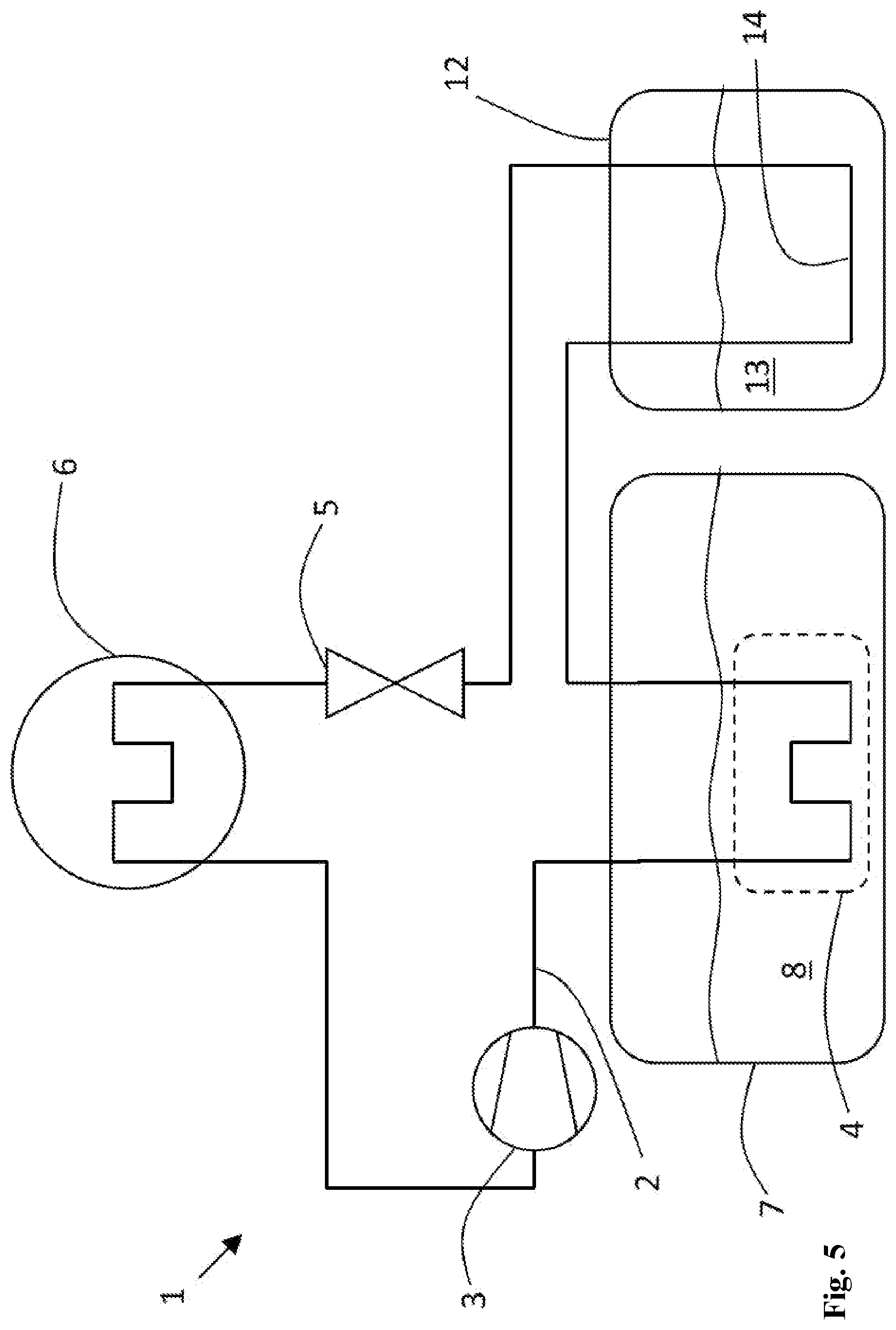 Patent US12090813 Figure 5 – Air conditioning system for a vehicle