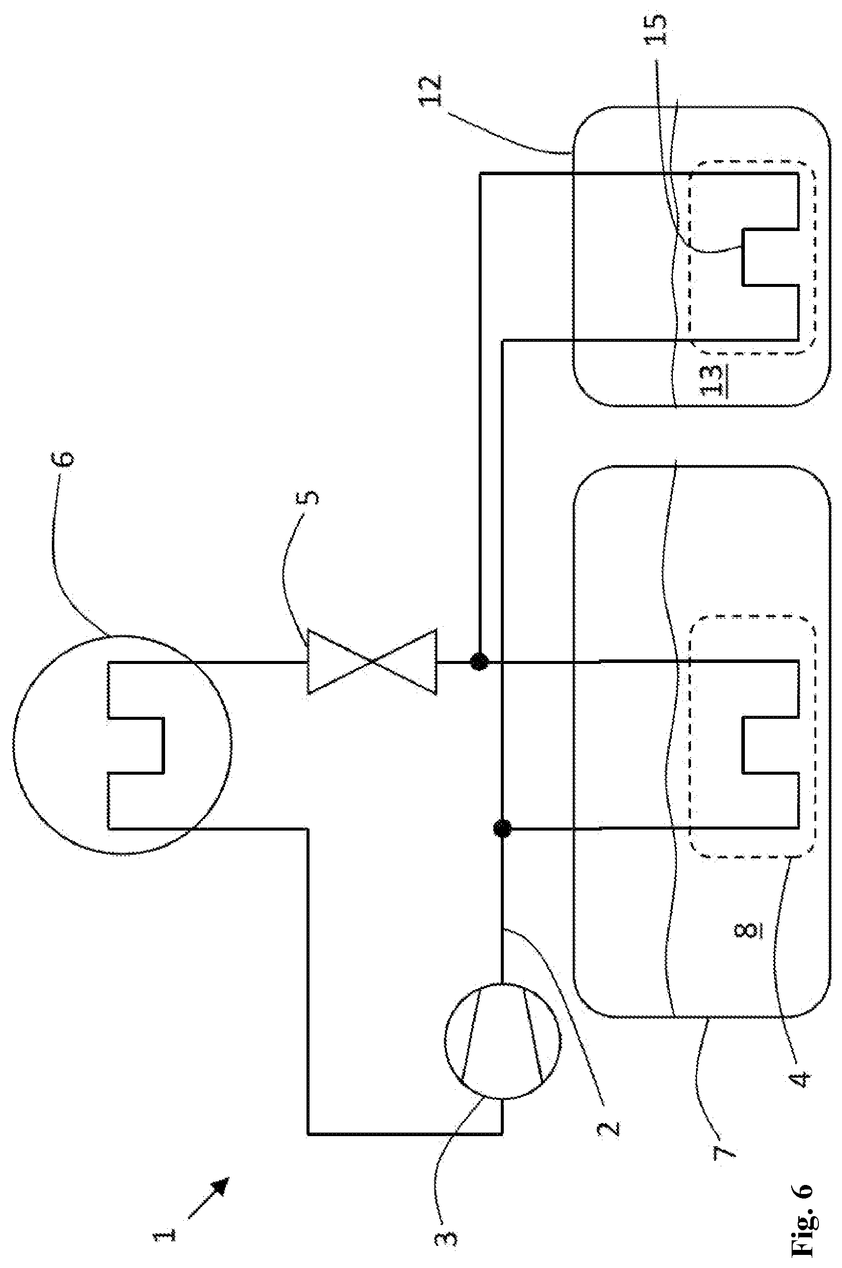 Patent US12090813 Figure 6 – Air conditioning system for a vehicle