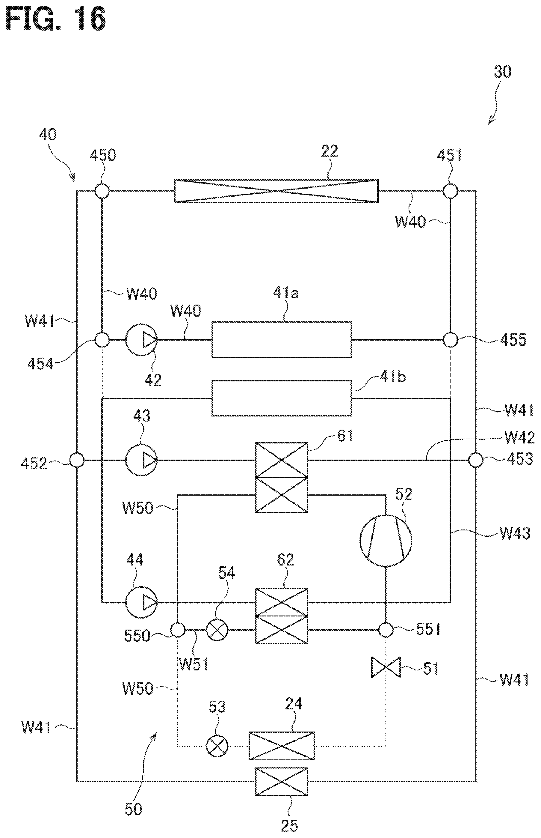 Patent US12090814 Figure 16 – Vehicle heat exchange system