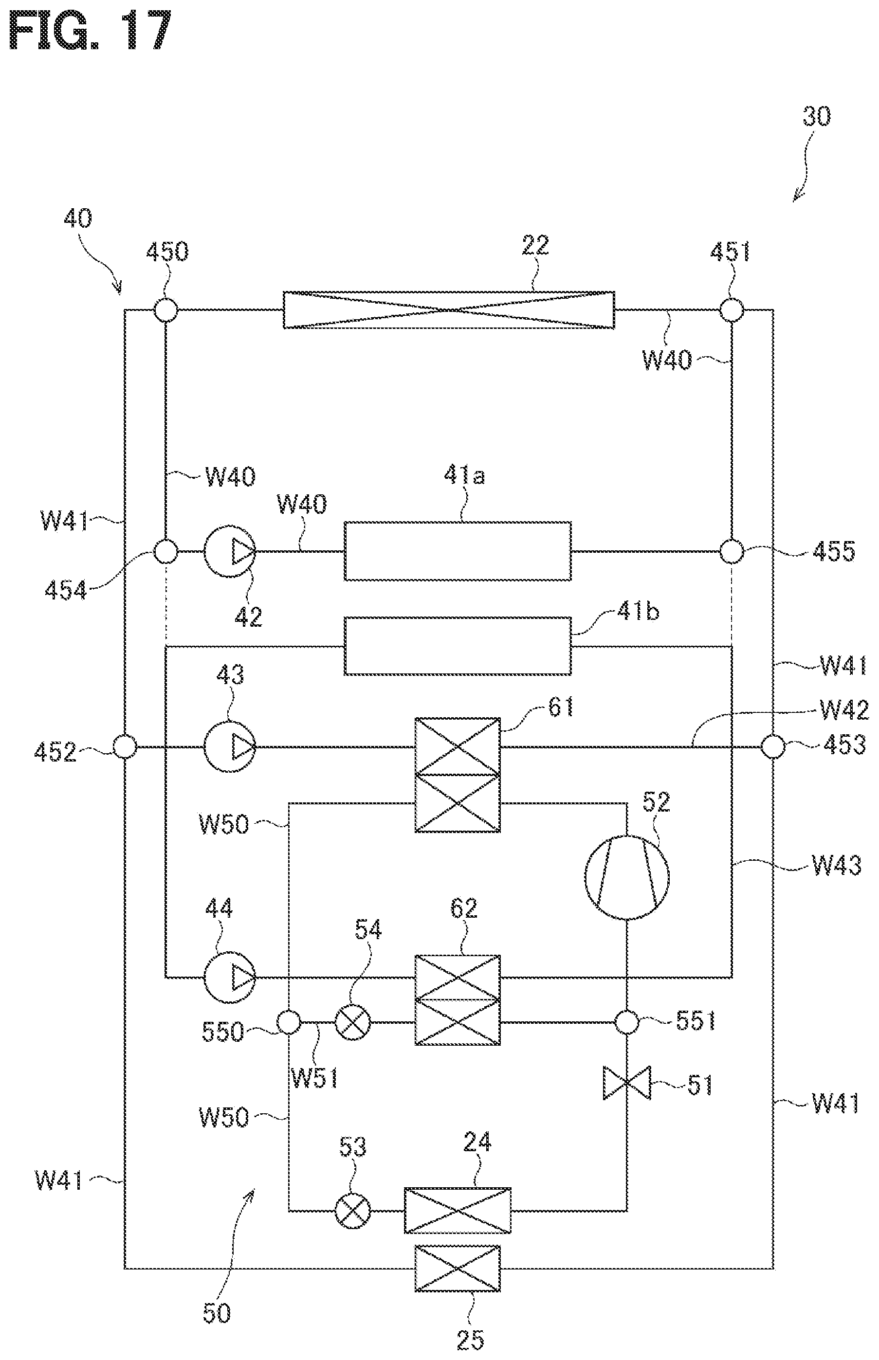 Patent US12090814 Figure 17 – Vehicle heat exchange system