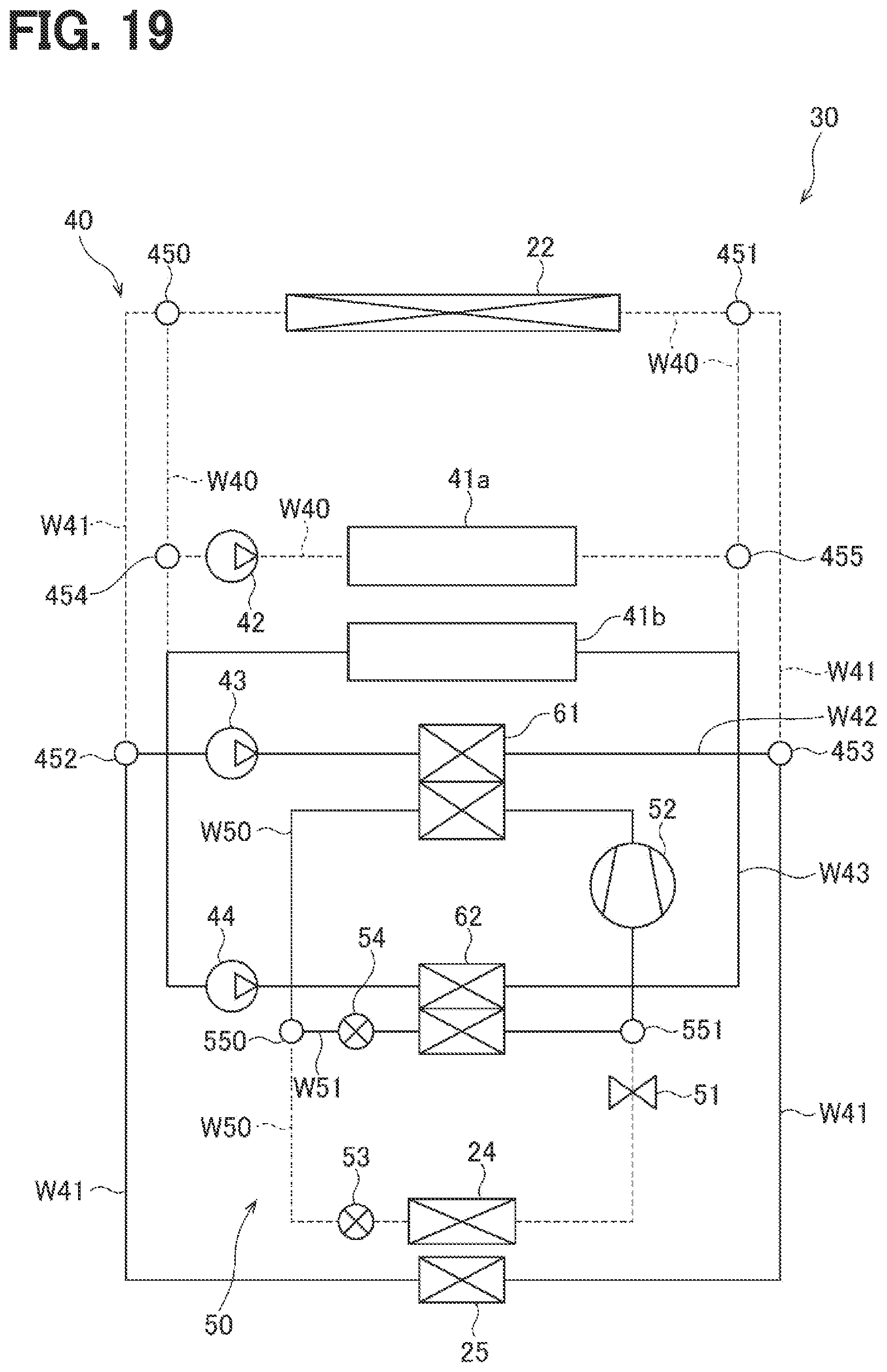 Patent US12090814 Figure 19 – Vehicle heat exchange system