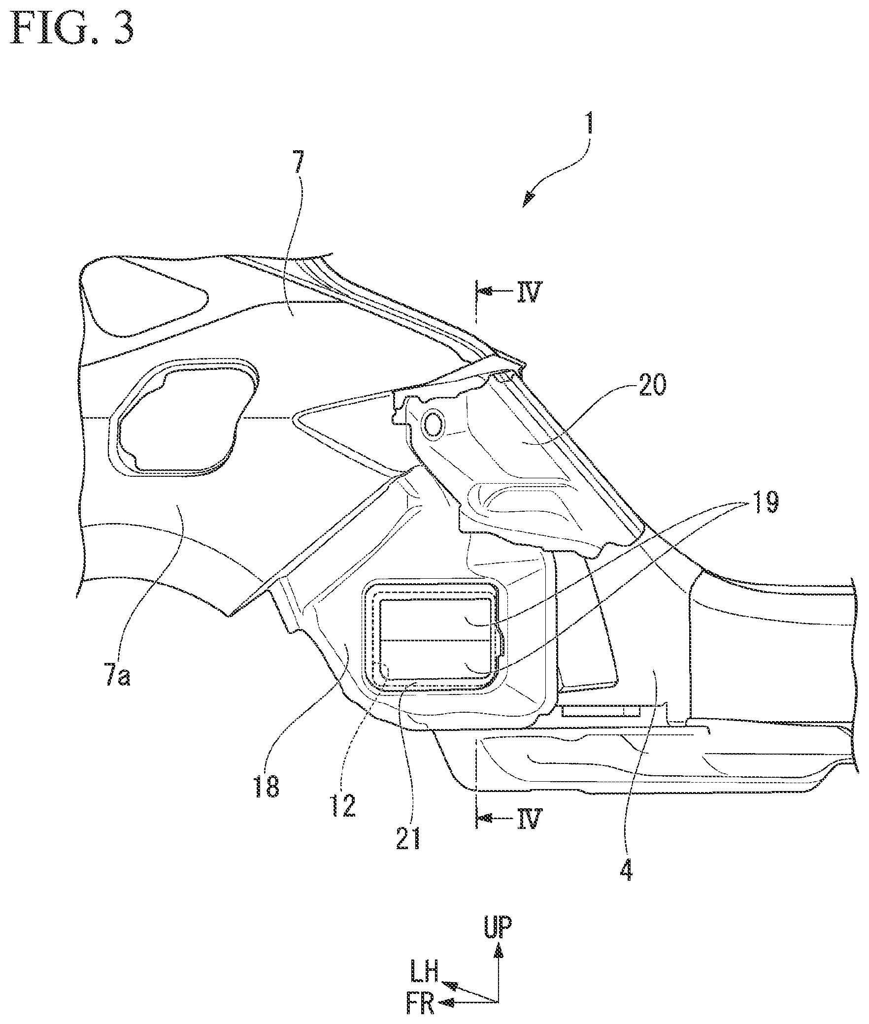 Patent US12090815 Figure 3 – Ventilation structure of vehicle