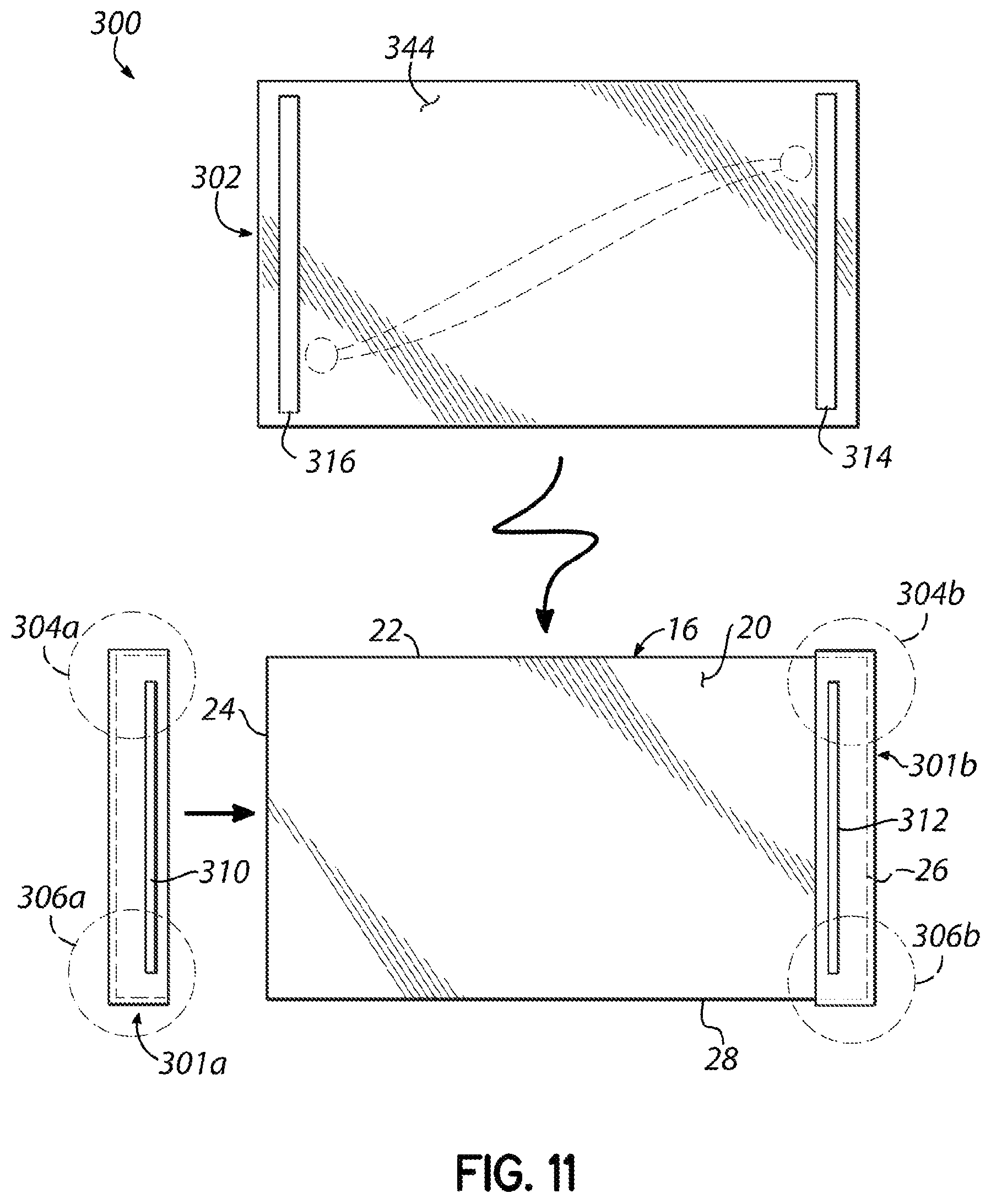 Patent US12090819 Figure 9 – Removable panel assembly for a vehicle window and related methods