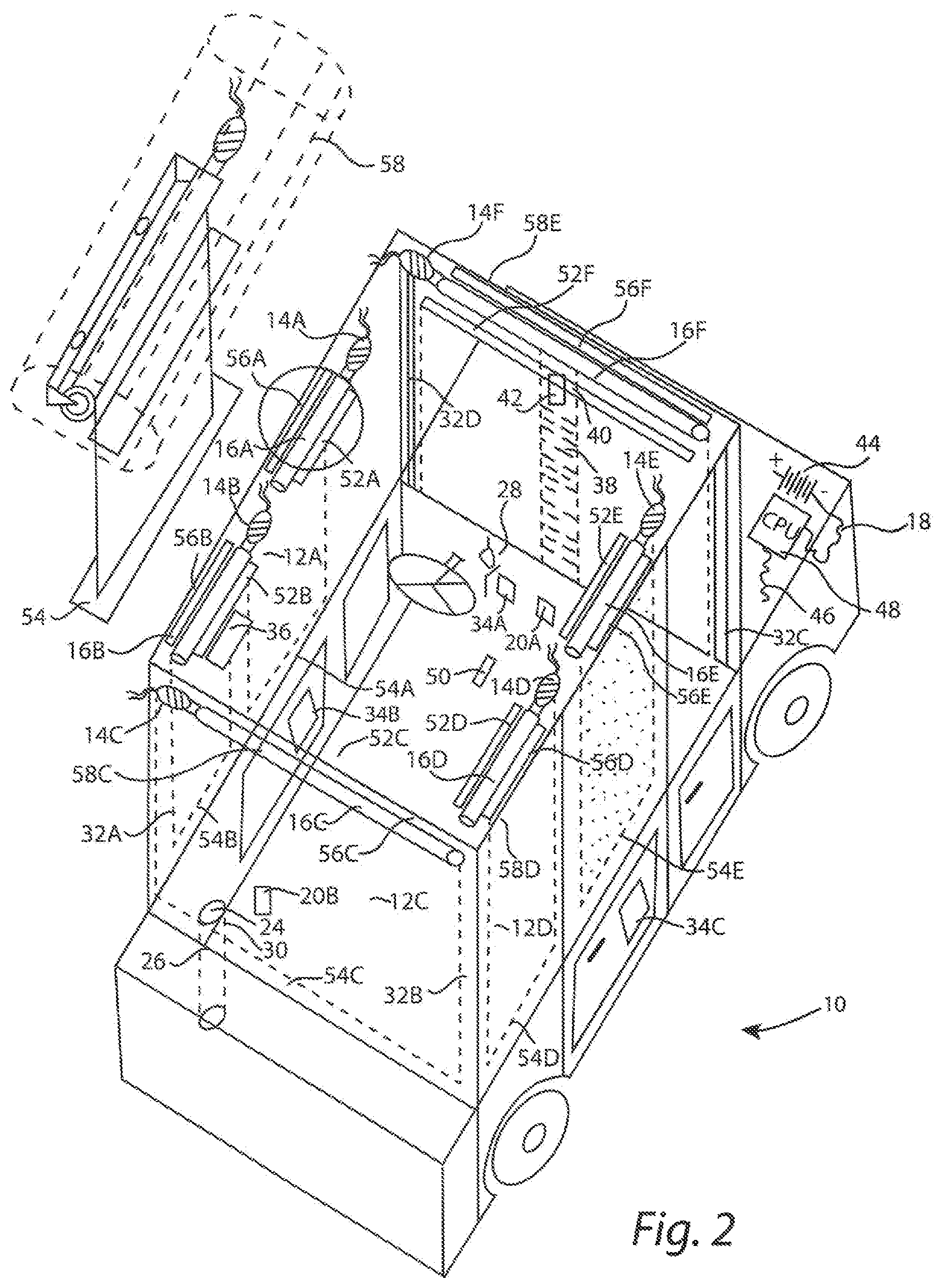 Patent US12090820 Figure 2 – Vehicle automatic window sunscreens