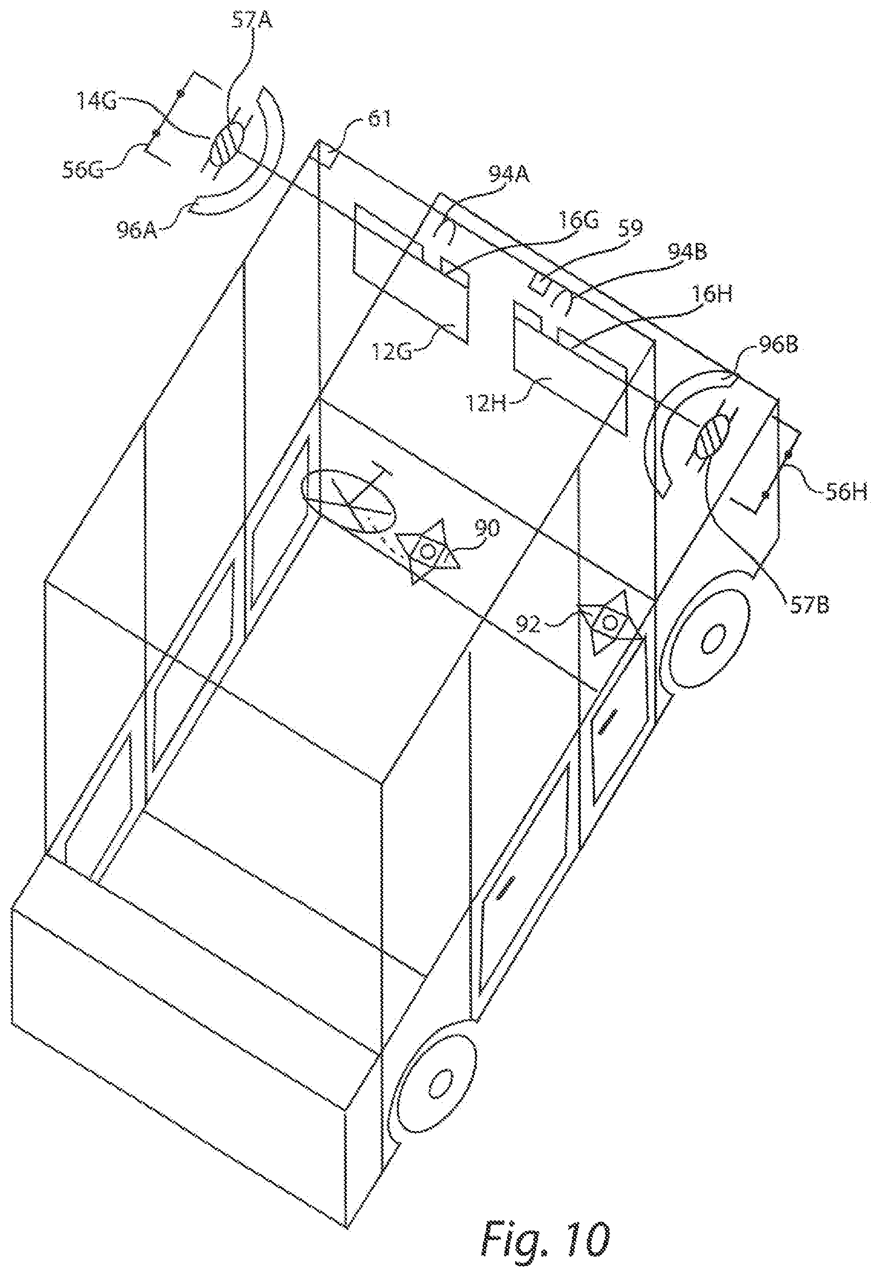 Patent US12090820 Figure 10 – Vehicle automatic window sunscreens