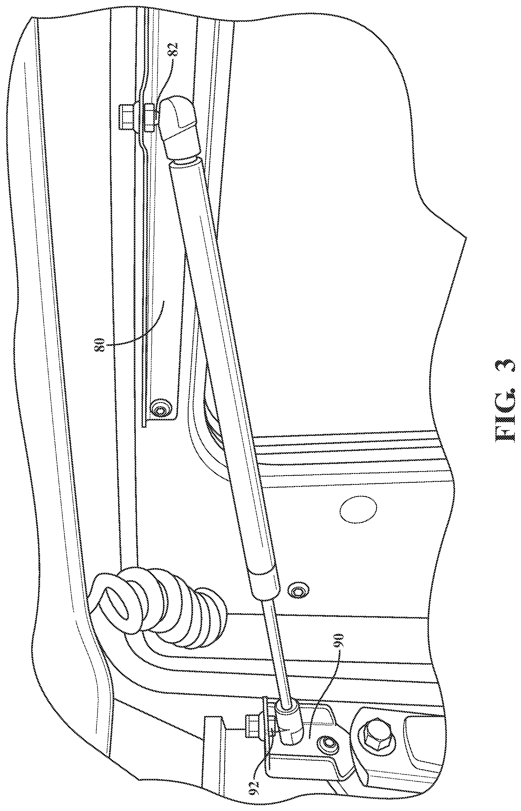 Patent US12090822 Figure 3 – Utility vehicle door travel control system