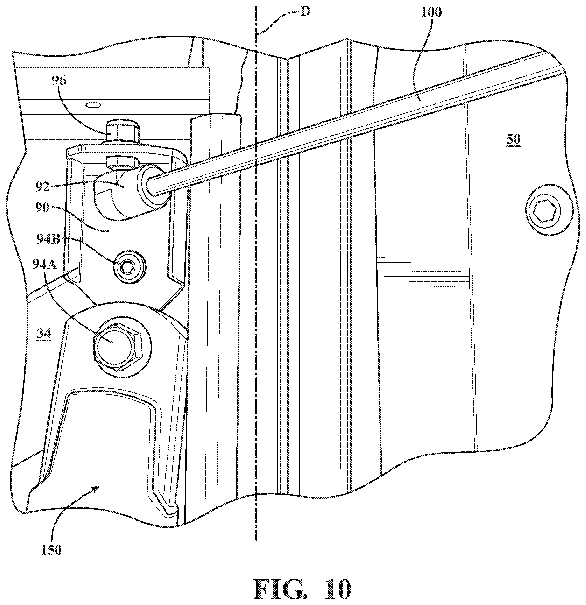 Patent US12090822 Figure 8 – Utility vehicle door travel control system
