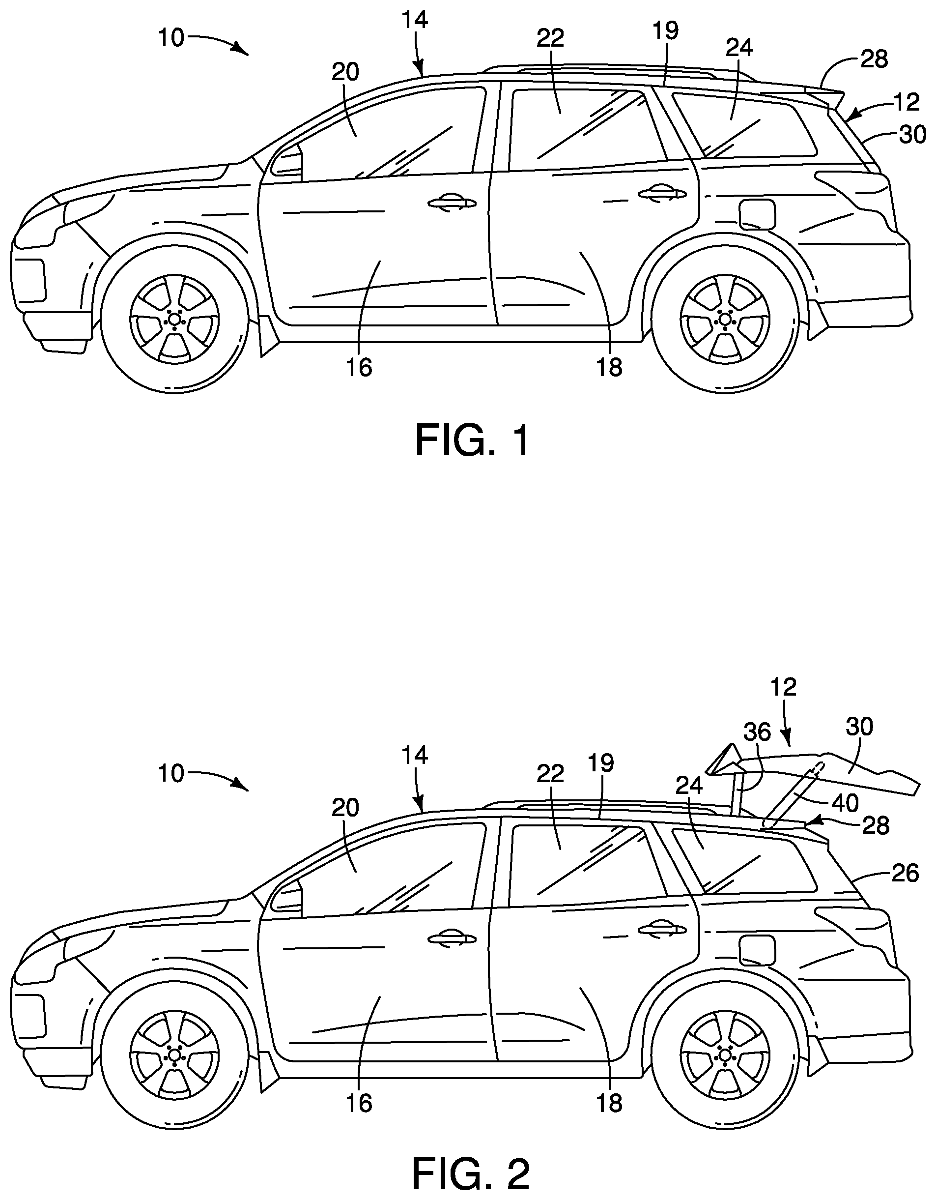 Patent US12090825 Figure 1 – Rear door assembly