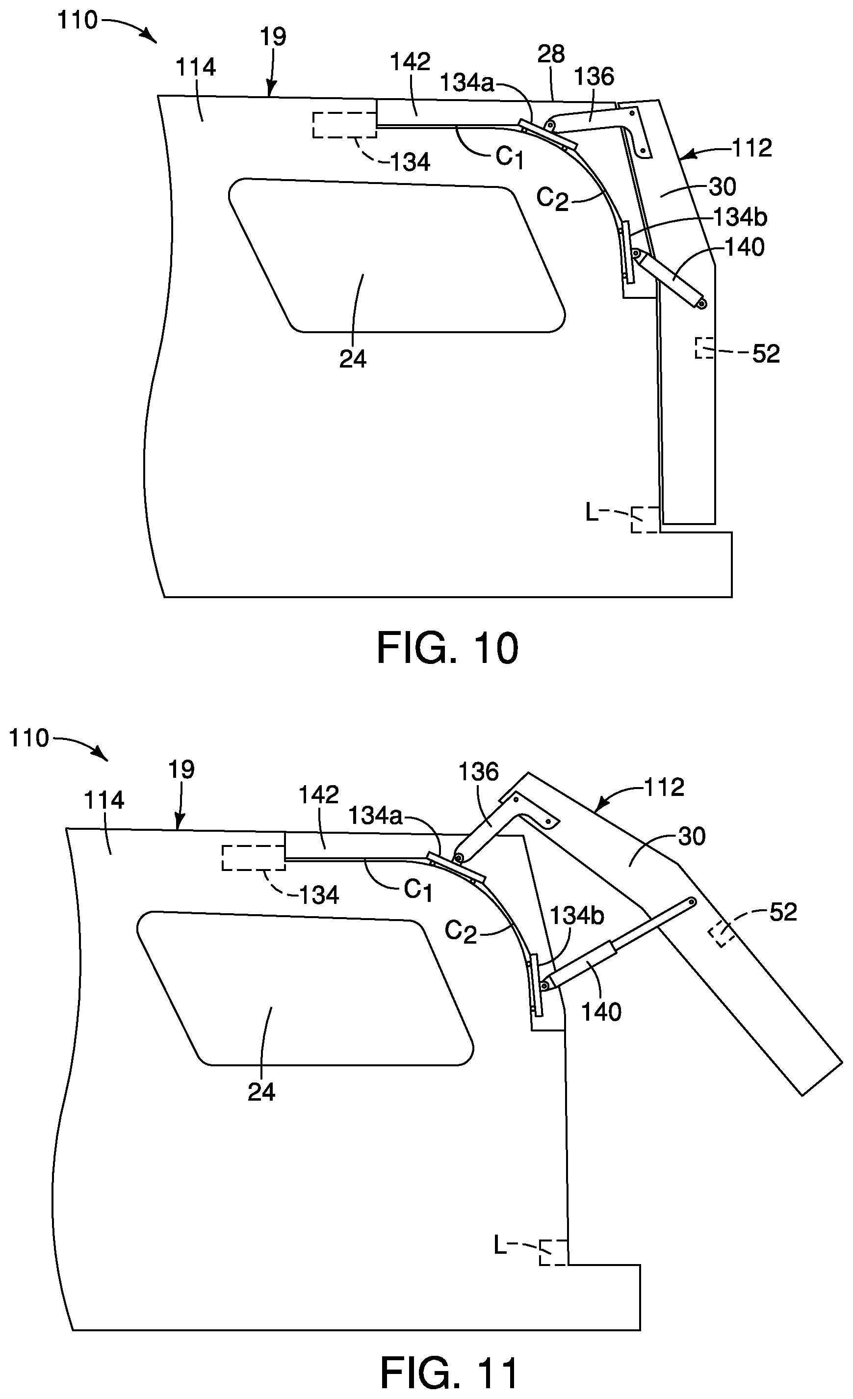 Patent US12090825 Figure 6 – Rear door assembly