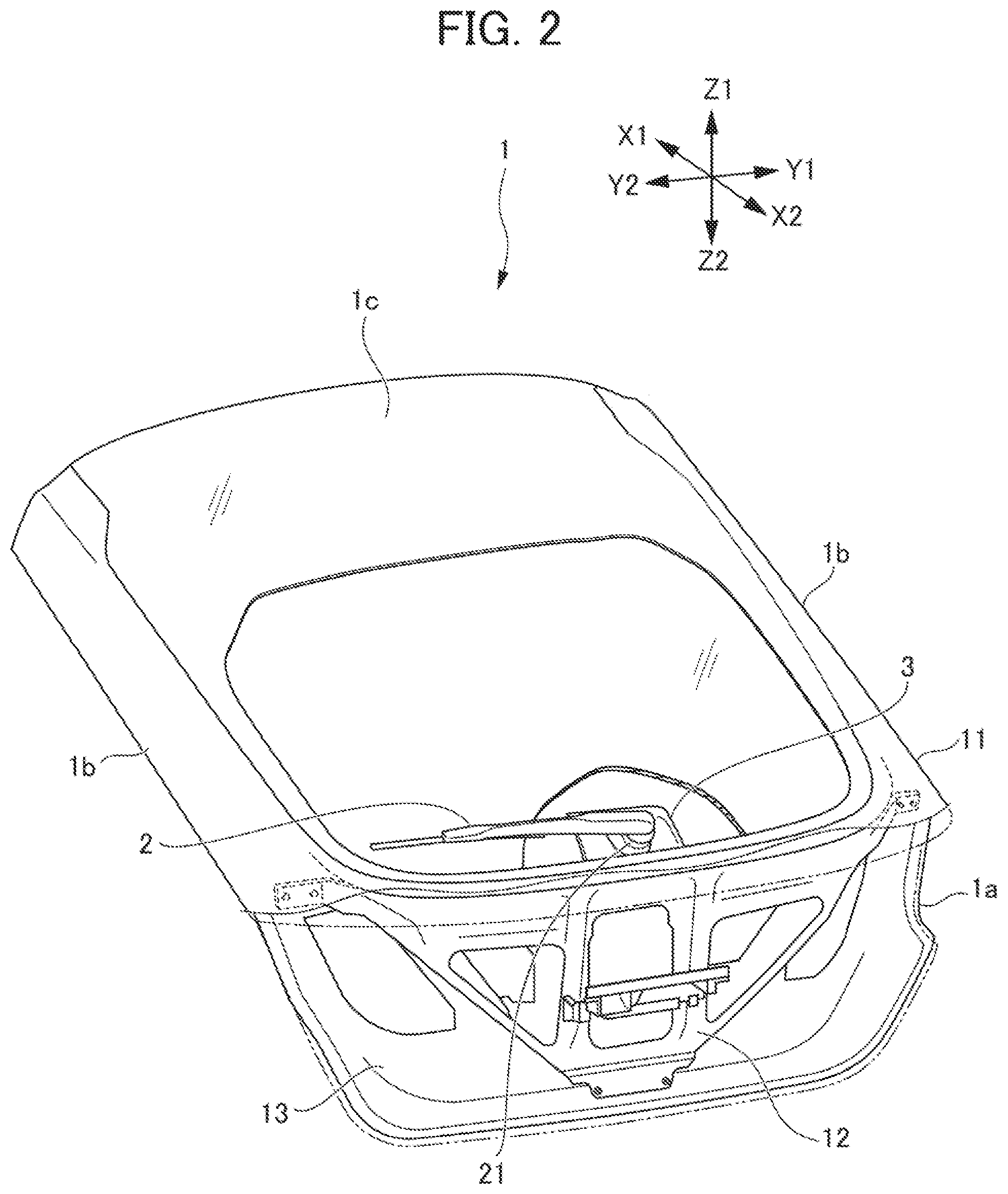 Patent US12090826 Figure 2 – Opening and closing member