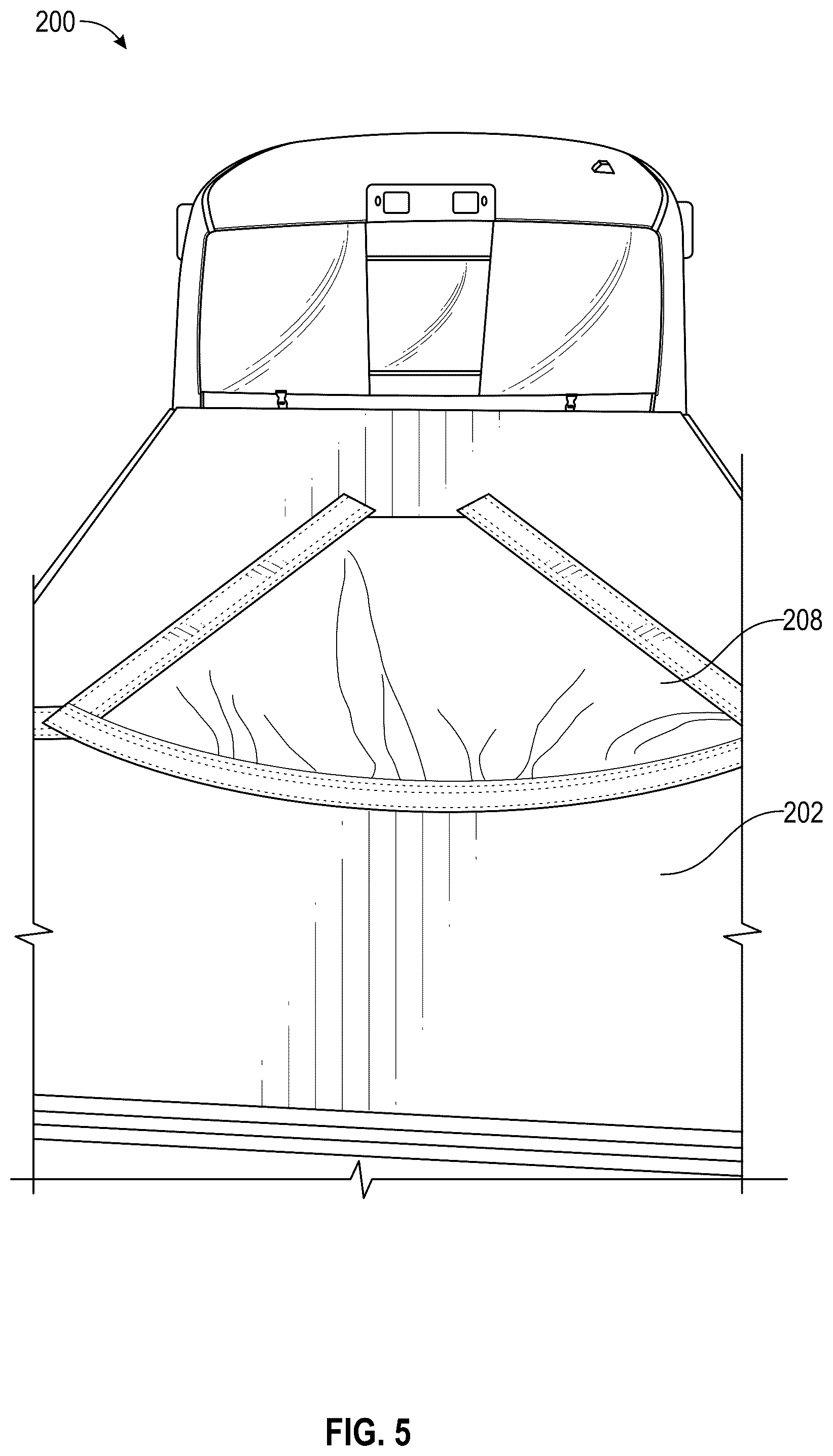 Patent US12090828 Figure 4 – Tonneau cover system