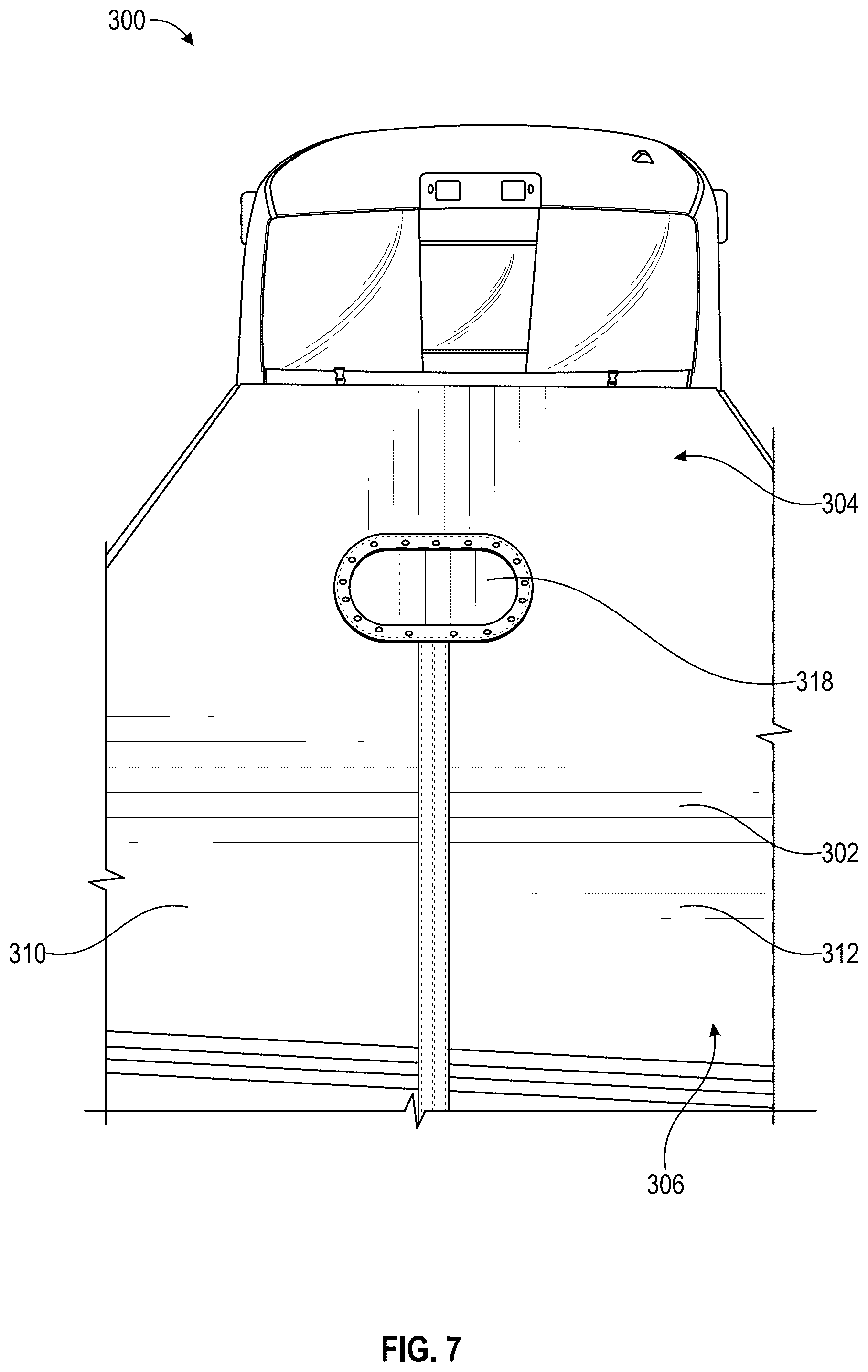 Patent US12090828 Figure 6 – Tonneau cover system