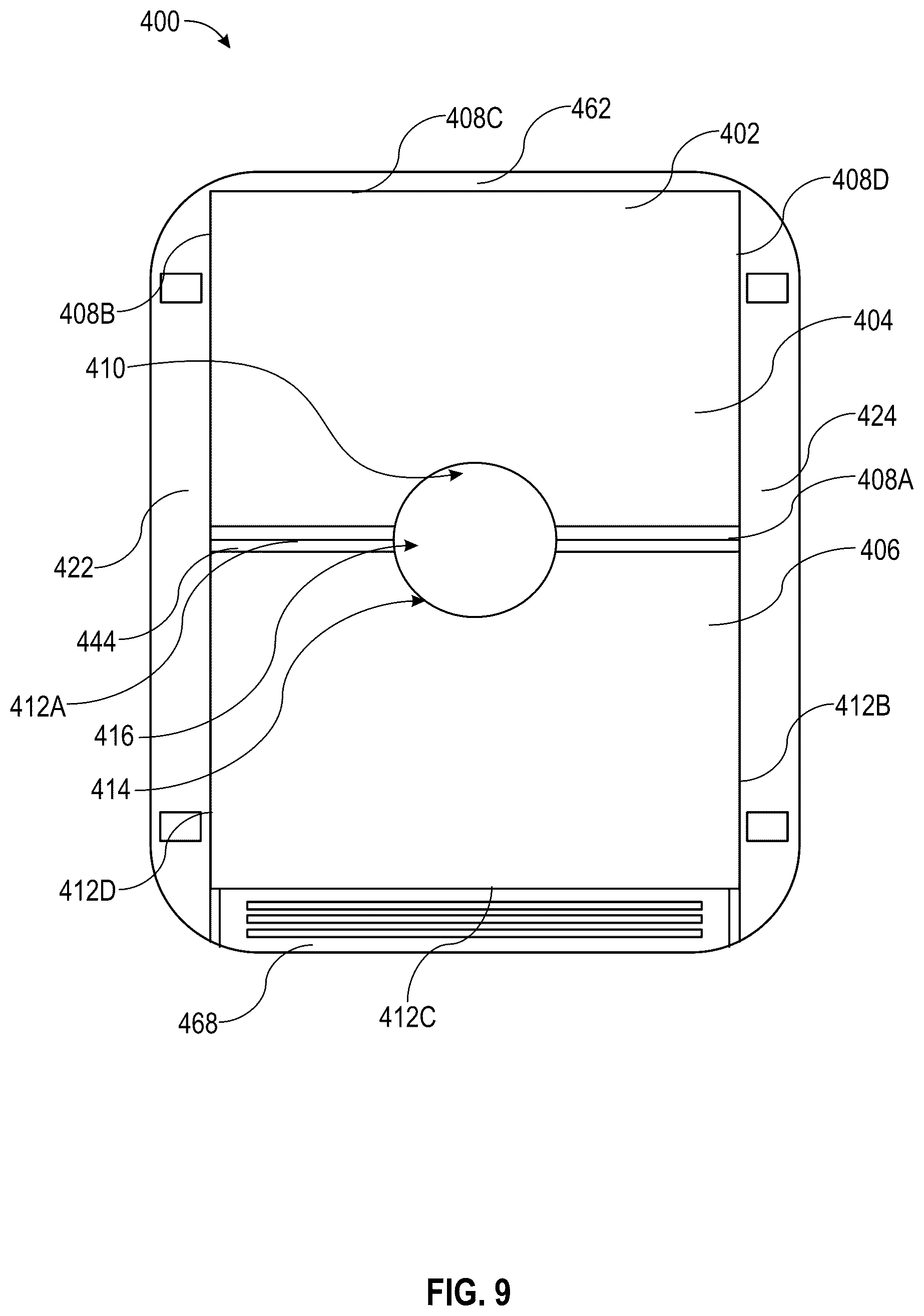 Patent US12090828 Figure 8 – Tonneau cover system