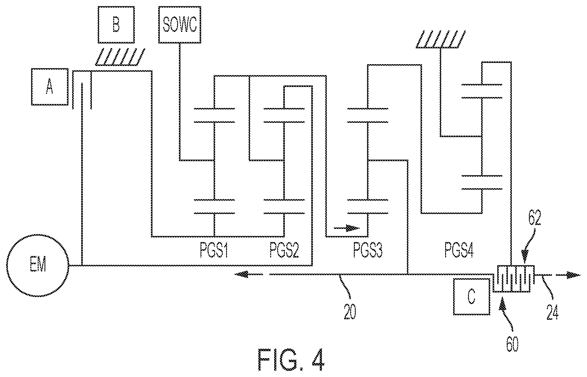 Patent US12090829 Figure 3 – Gearbox for electric vehicle
