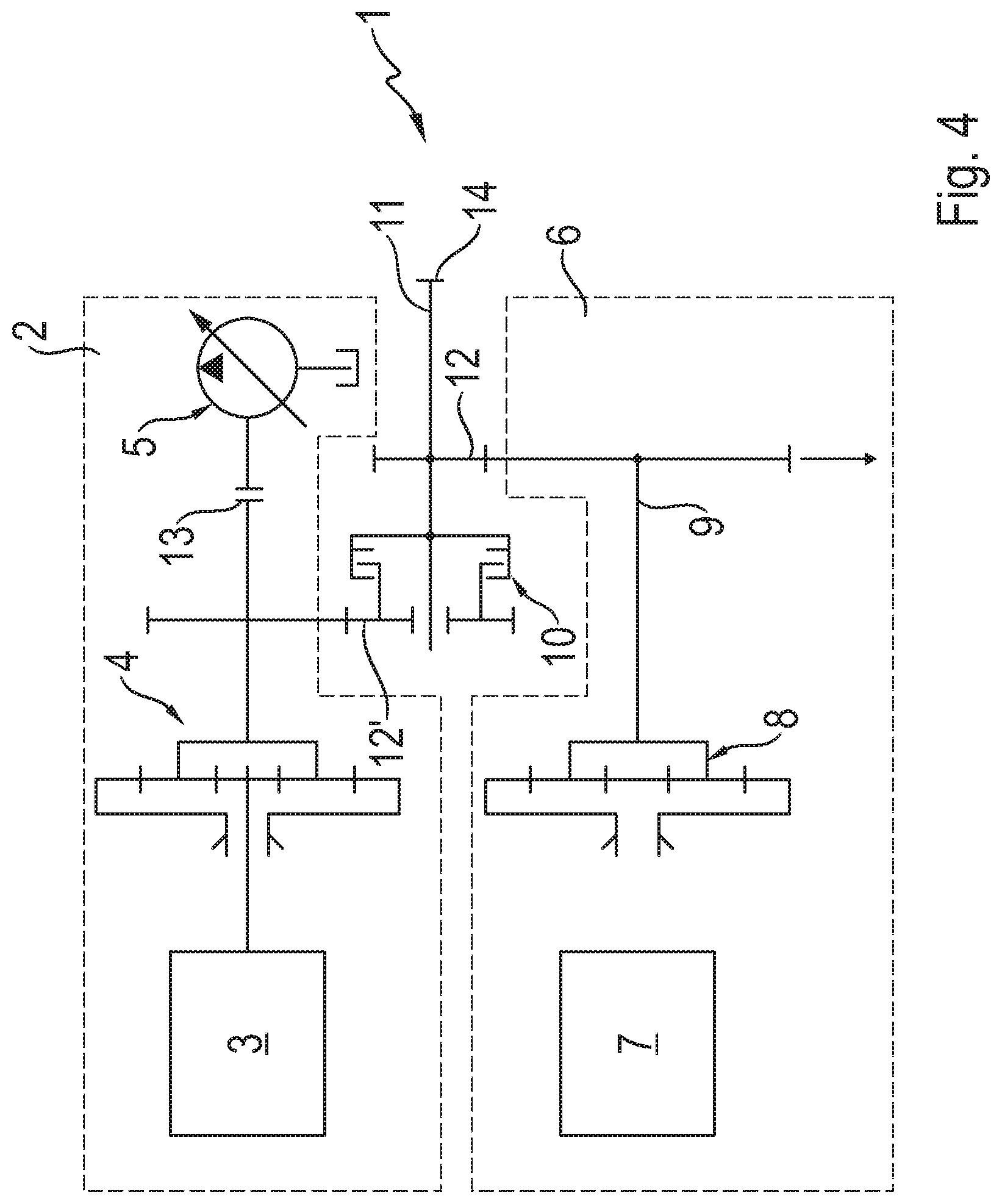 Patent US12090830 Figure 4 – Method for operating a drive train of a working machine, drive train for a working machine, and working machine