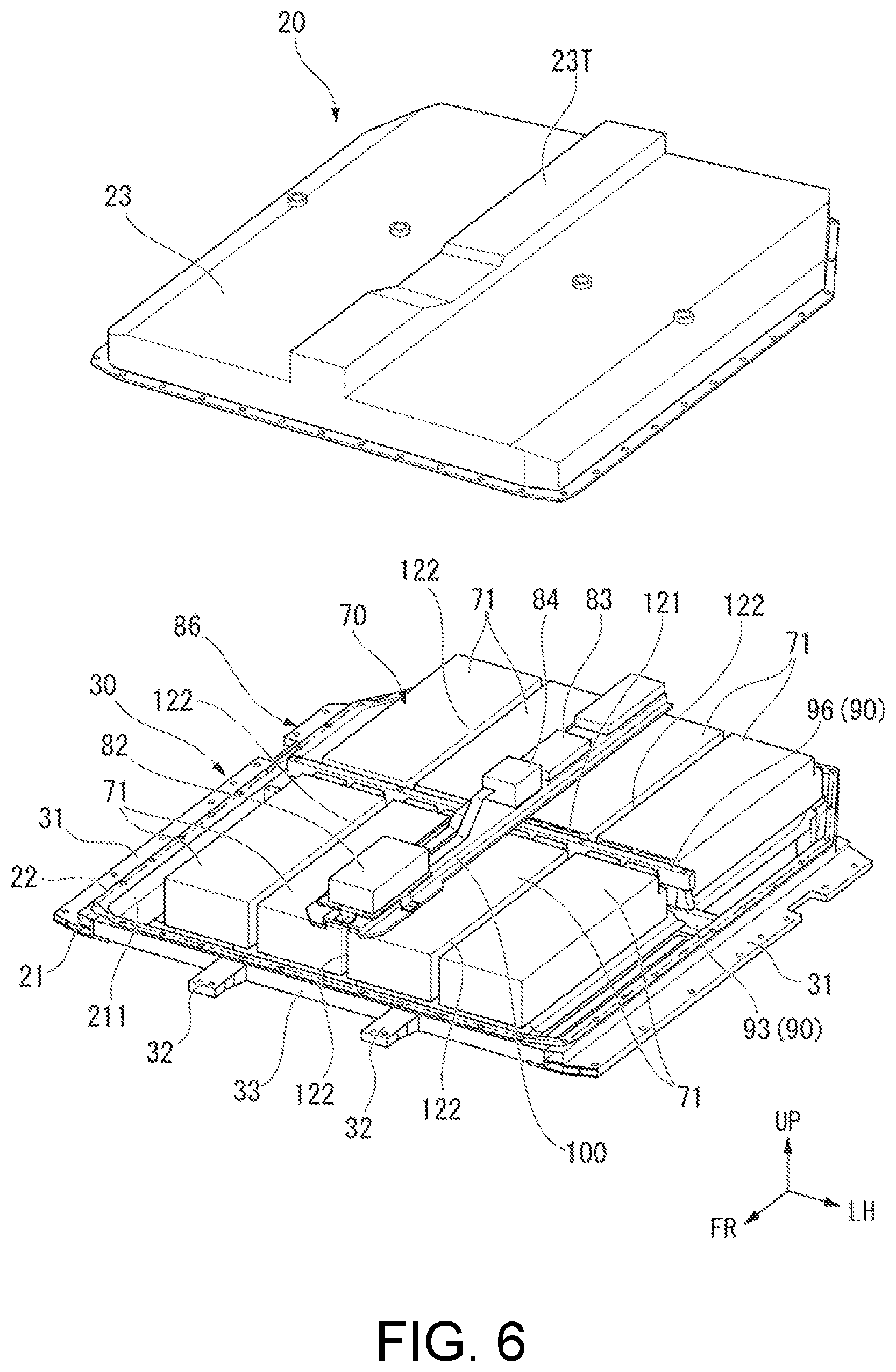 Patent US12090831 Figure 6 – Vehicle body lower structure