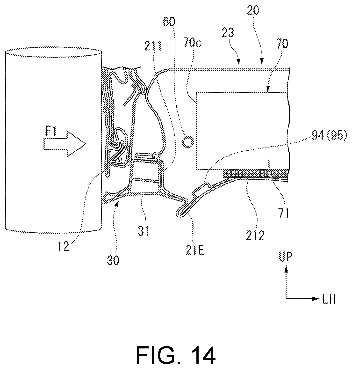 Patent US12090831 Figure 13 – Vehicle body lower structure