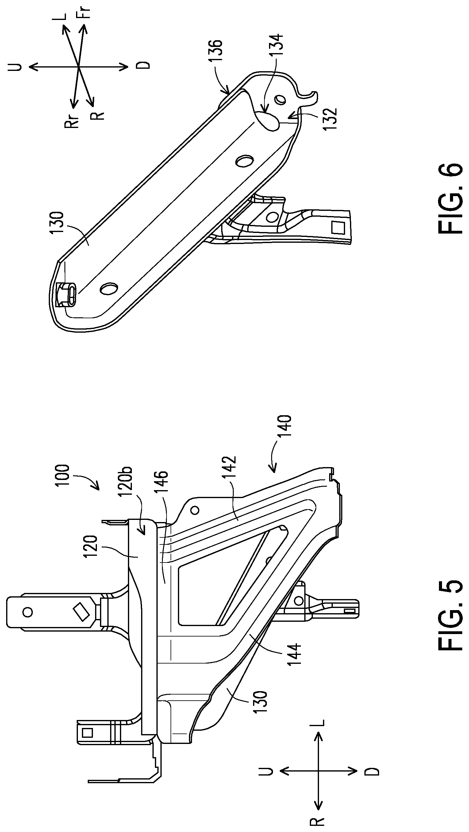 Patent US12090832 Figure 5 – Battery installation structure
