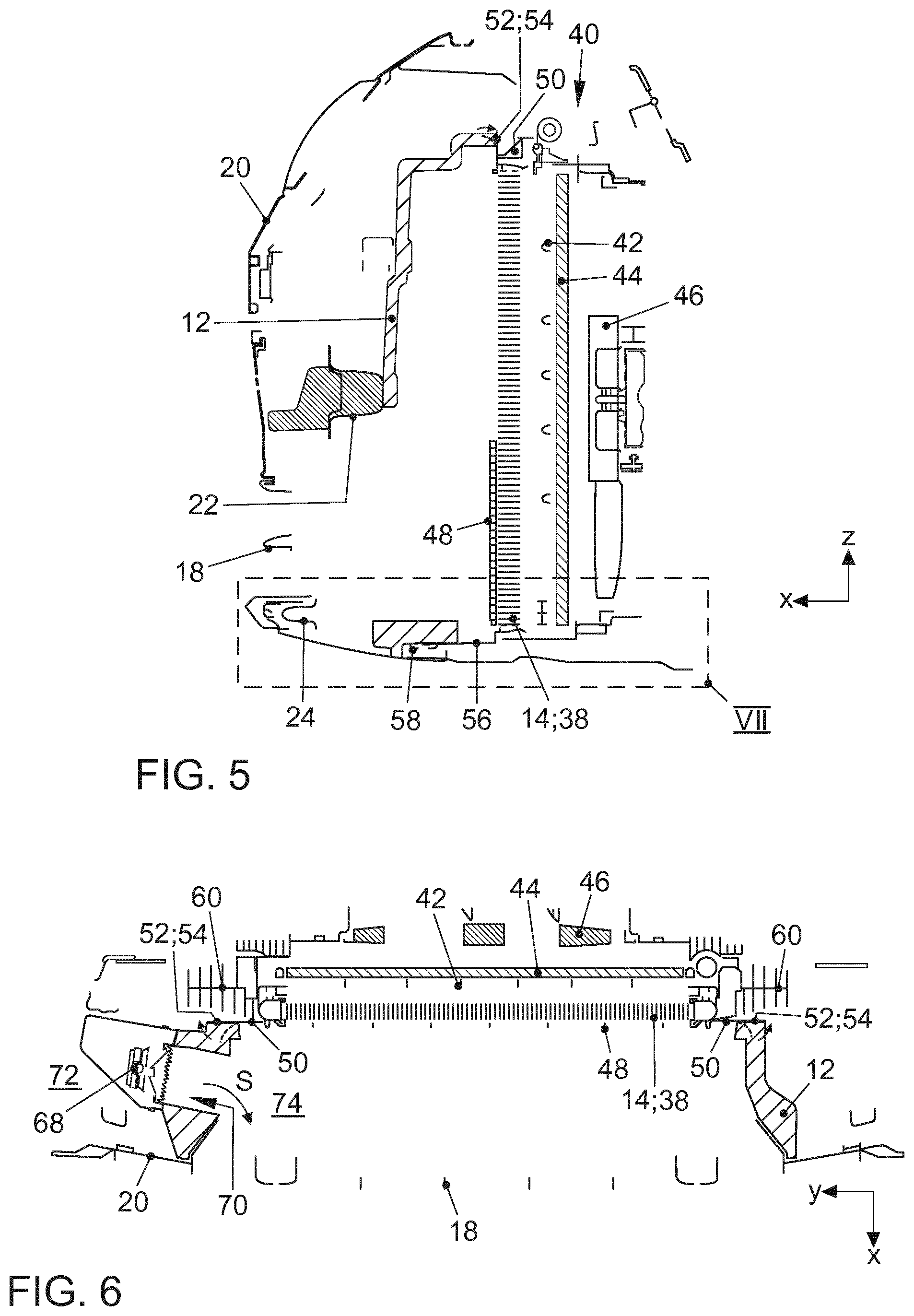 Patent US12090835 Figure 3 – Arrangement of an air guiding element made of foam on a cooler element, and cooler element and air guiding element made of foam