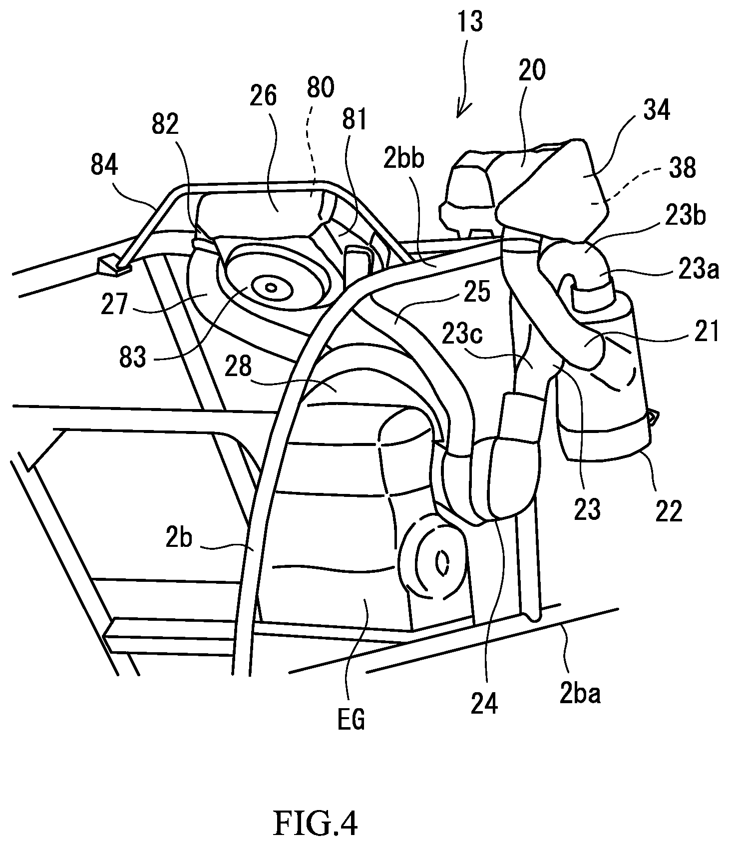 Patent US12090836 Figure 4 – Off-road vehicle