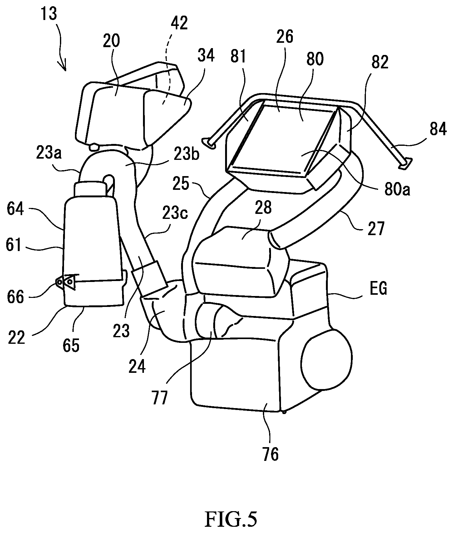 Patent US12090836 Figure 5 – Off-road vehicle