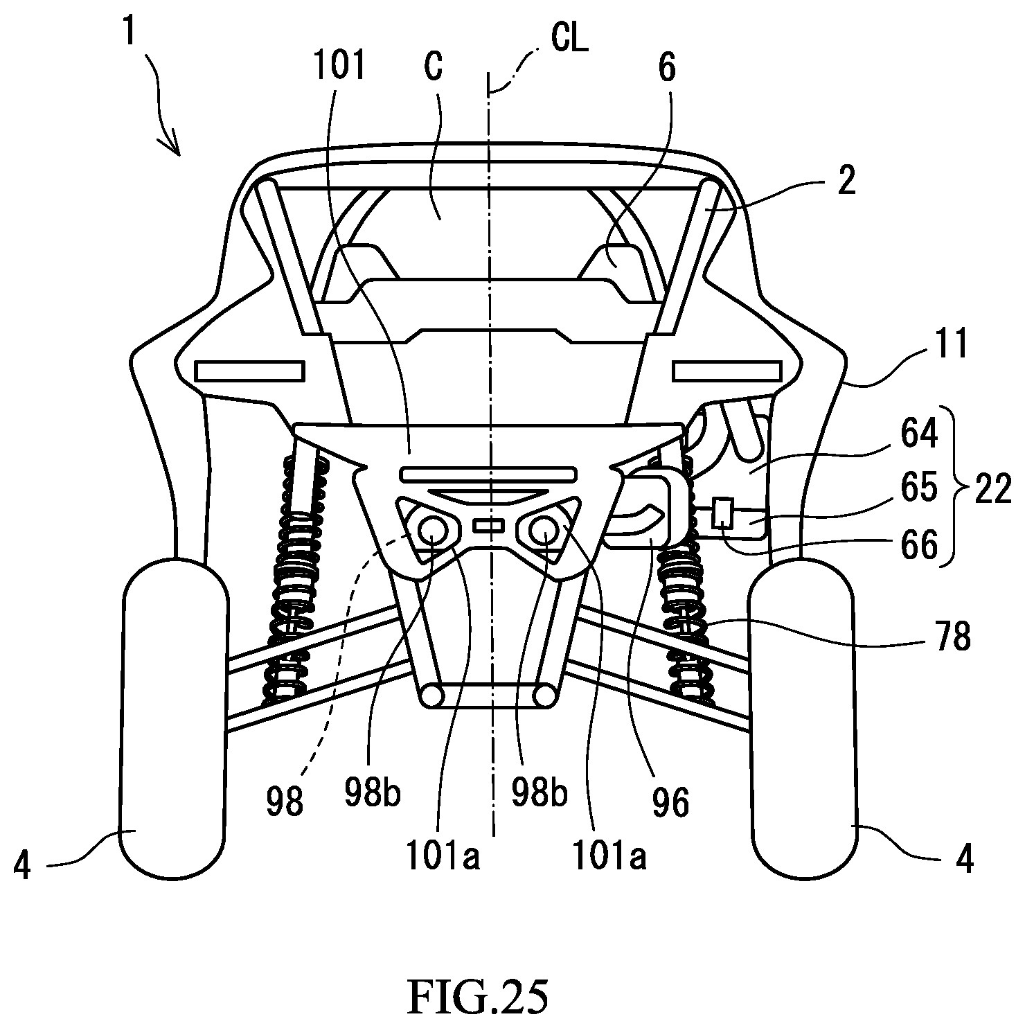 Patent US12090836 Figure 19 – Off-road vehicle