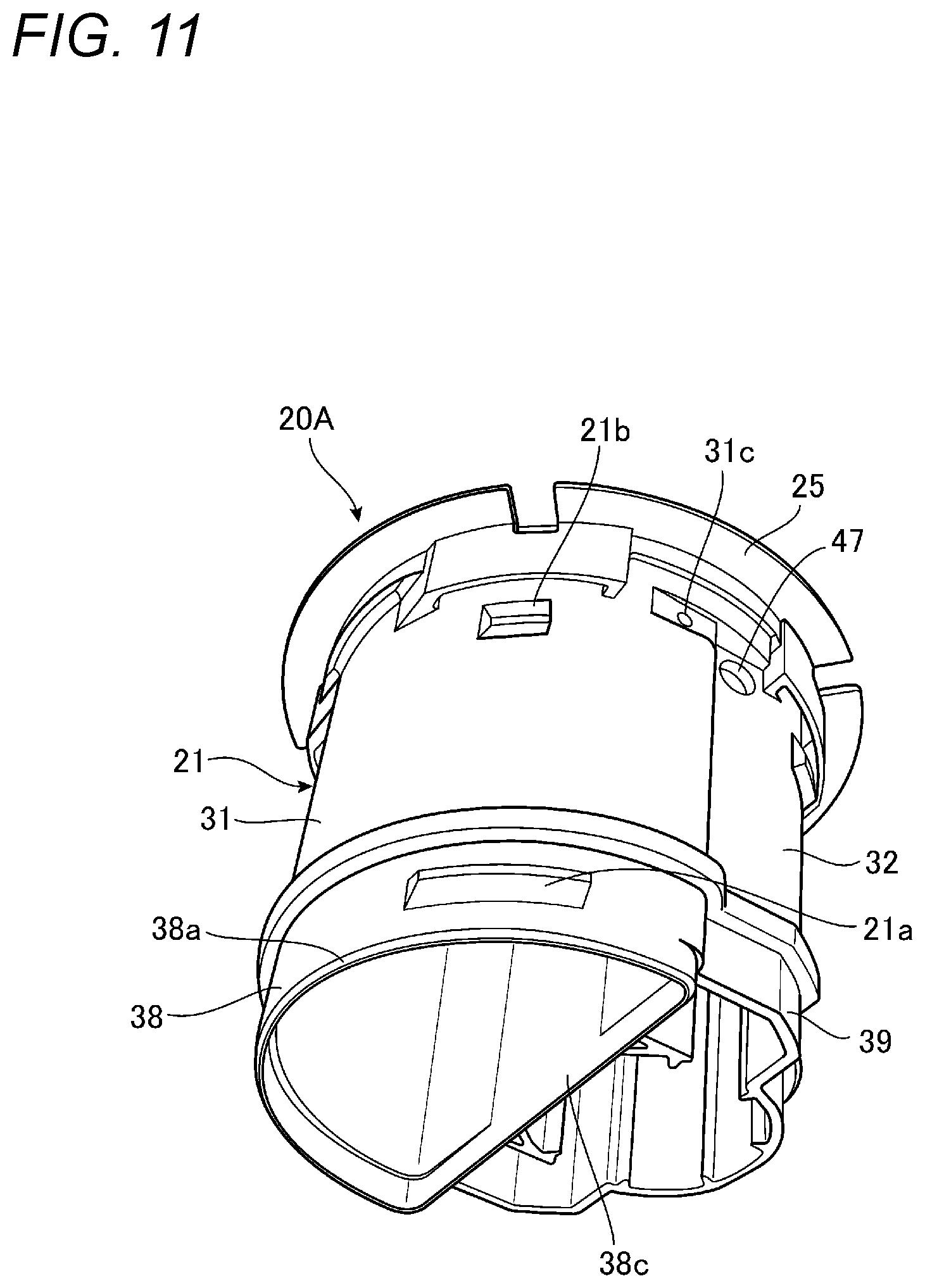 Patent US12090838 Figure 11 – Valve device for fuel tank