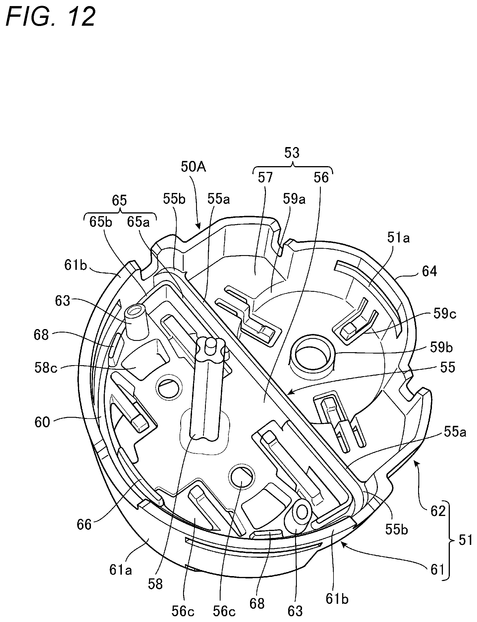 Patent US12090838 Figure 12 – Valve device for fuel tank
