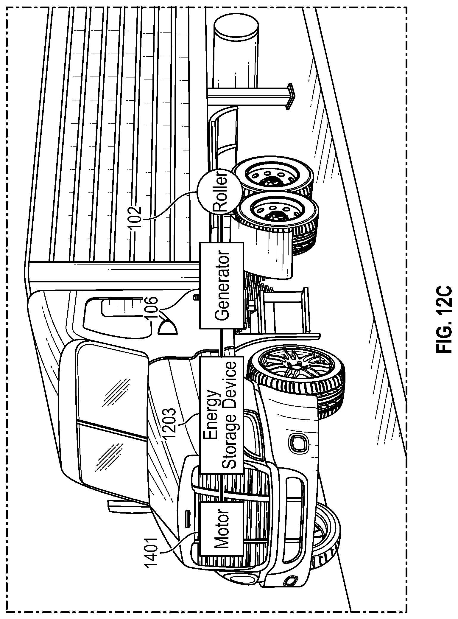Patent US12090844 Figure 19 – Flexible arm generator