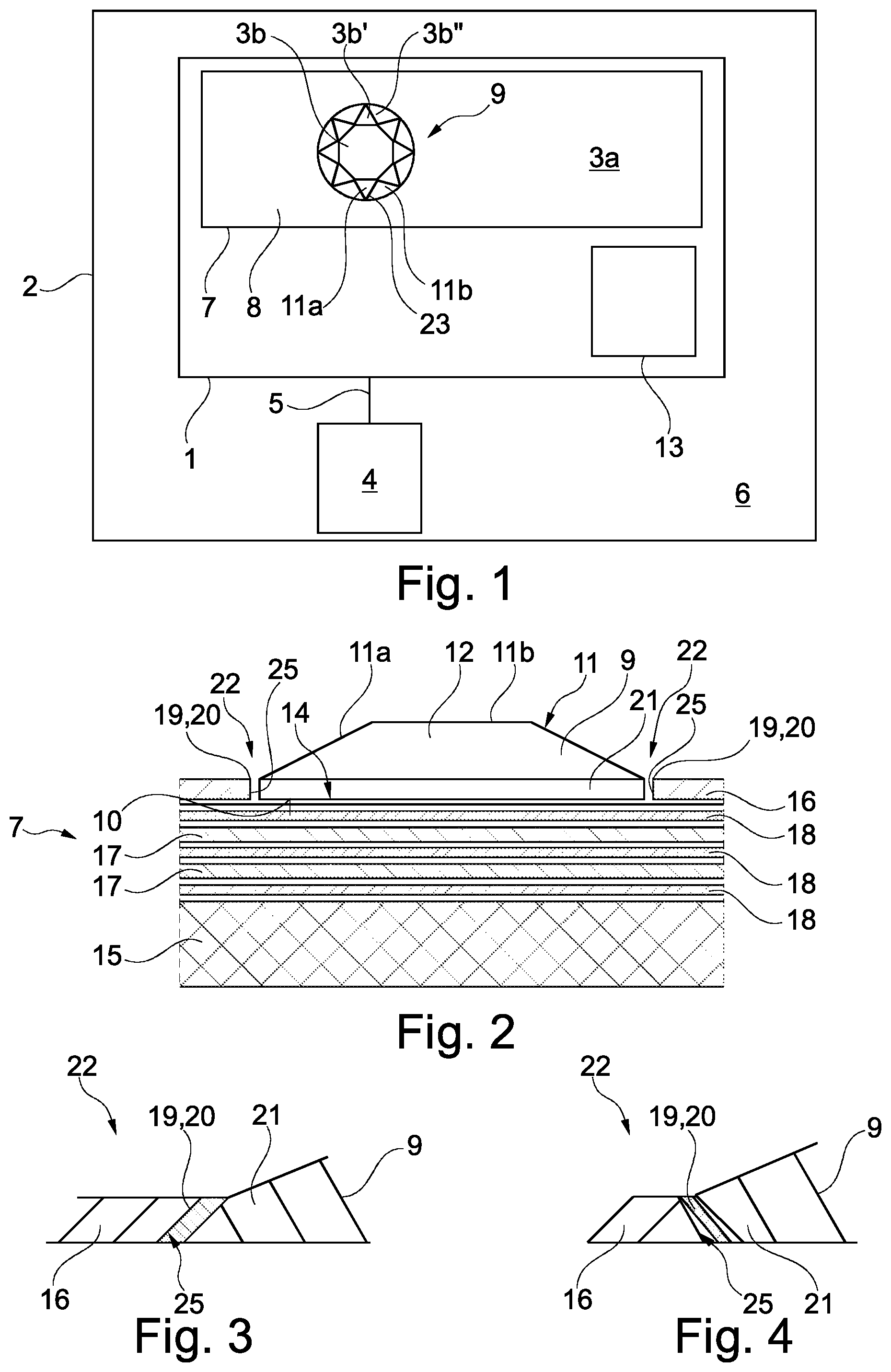 Patent US12090849 Figure 1 – User interface for a vehicle and a vehicle