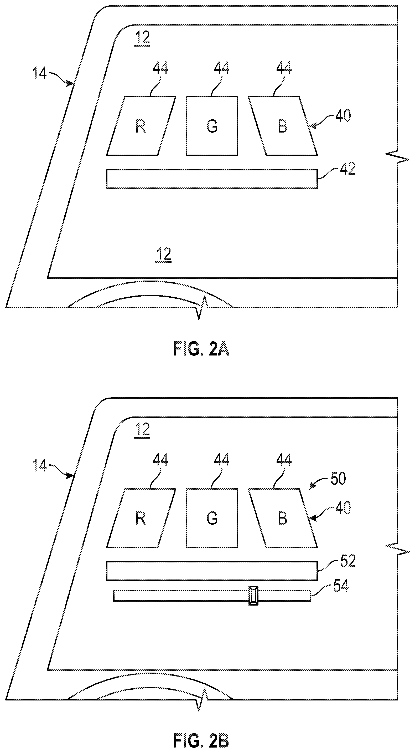 Patent US12090850 Figure 2 – Head-up display with adaptive color palette
